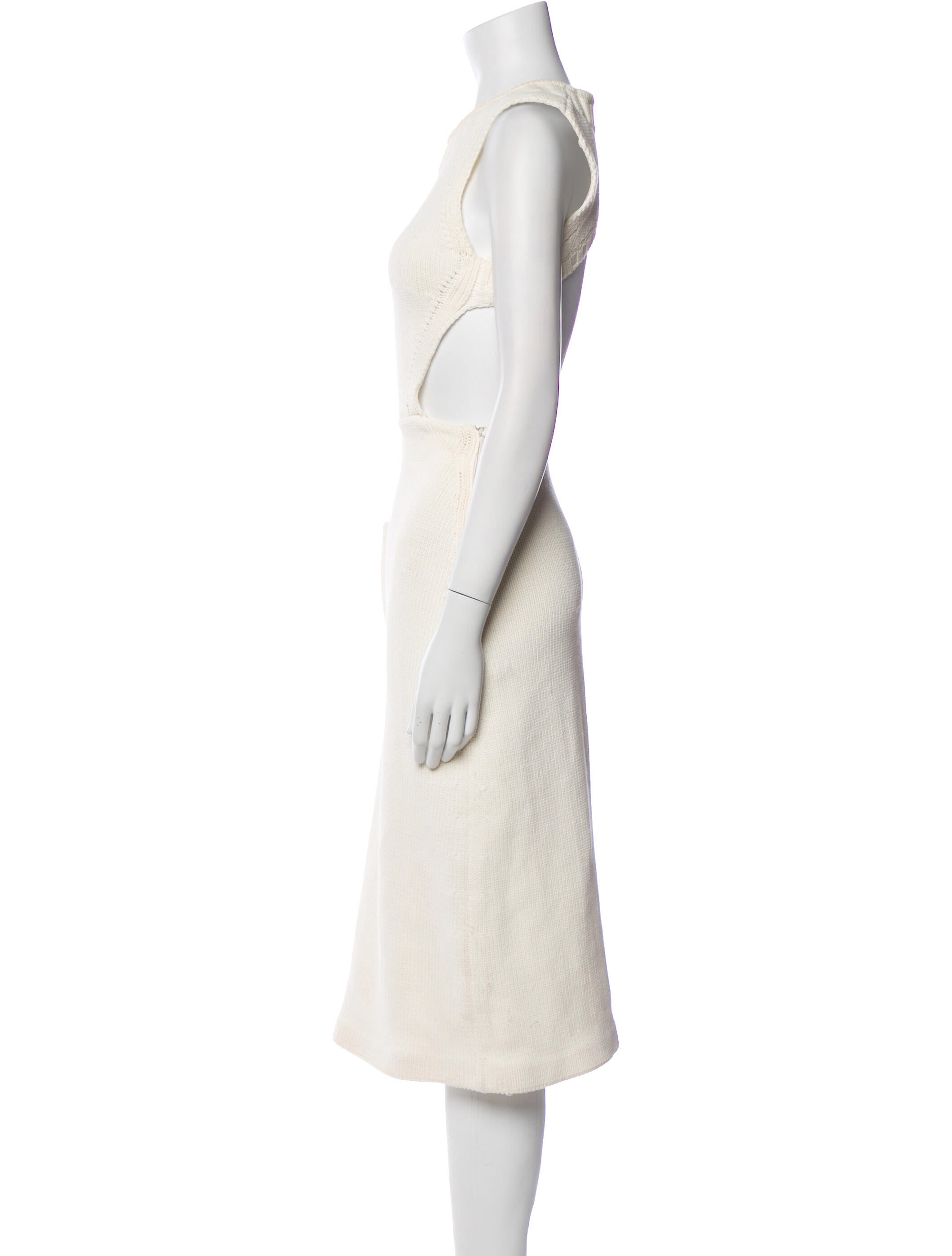 Fendi Crew Neck Long Dress