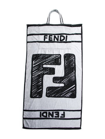 Fendi Bath Terry Beach Towel Tote Bag