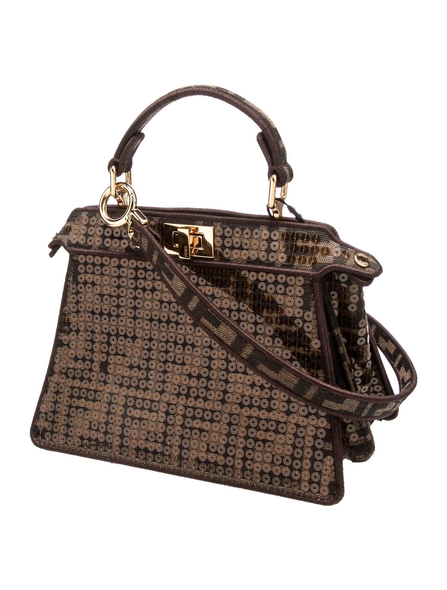 Fendi Zucca FF Peekaboo ISeeU Petite 2023