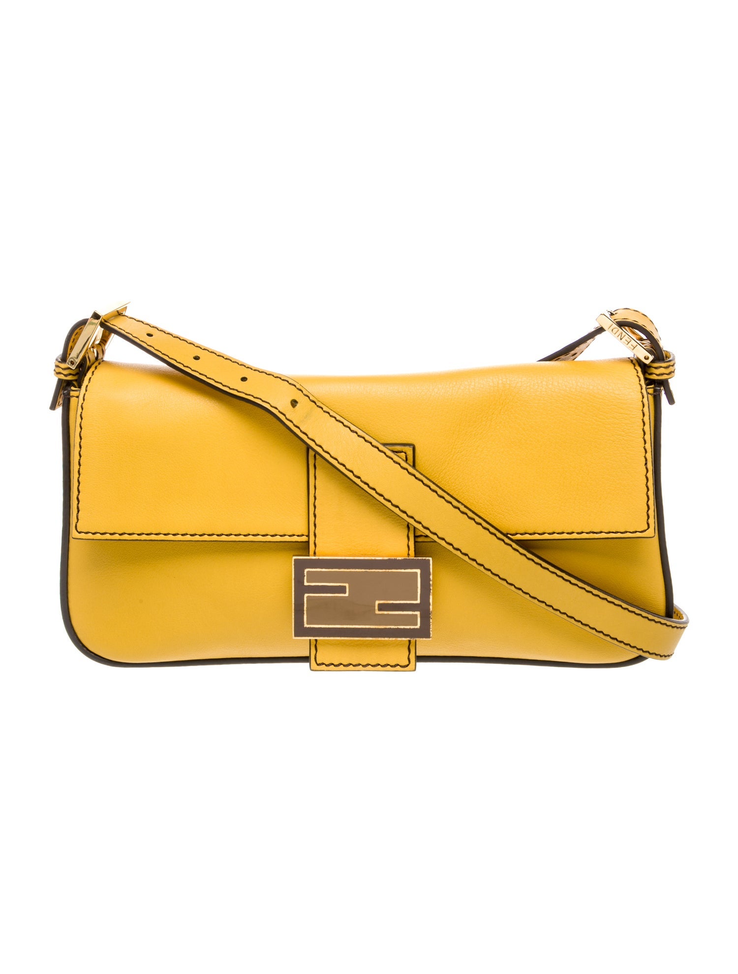 Fendi Leather Baguette