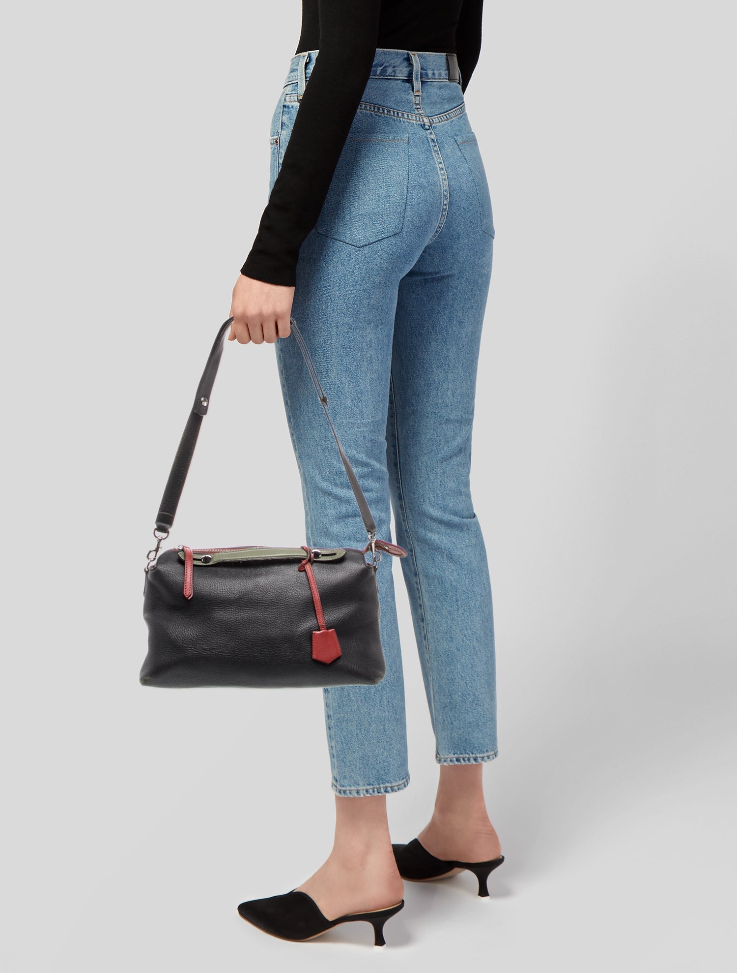 Fendi Leather Top Handle Bag