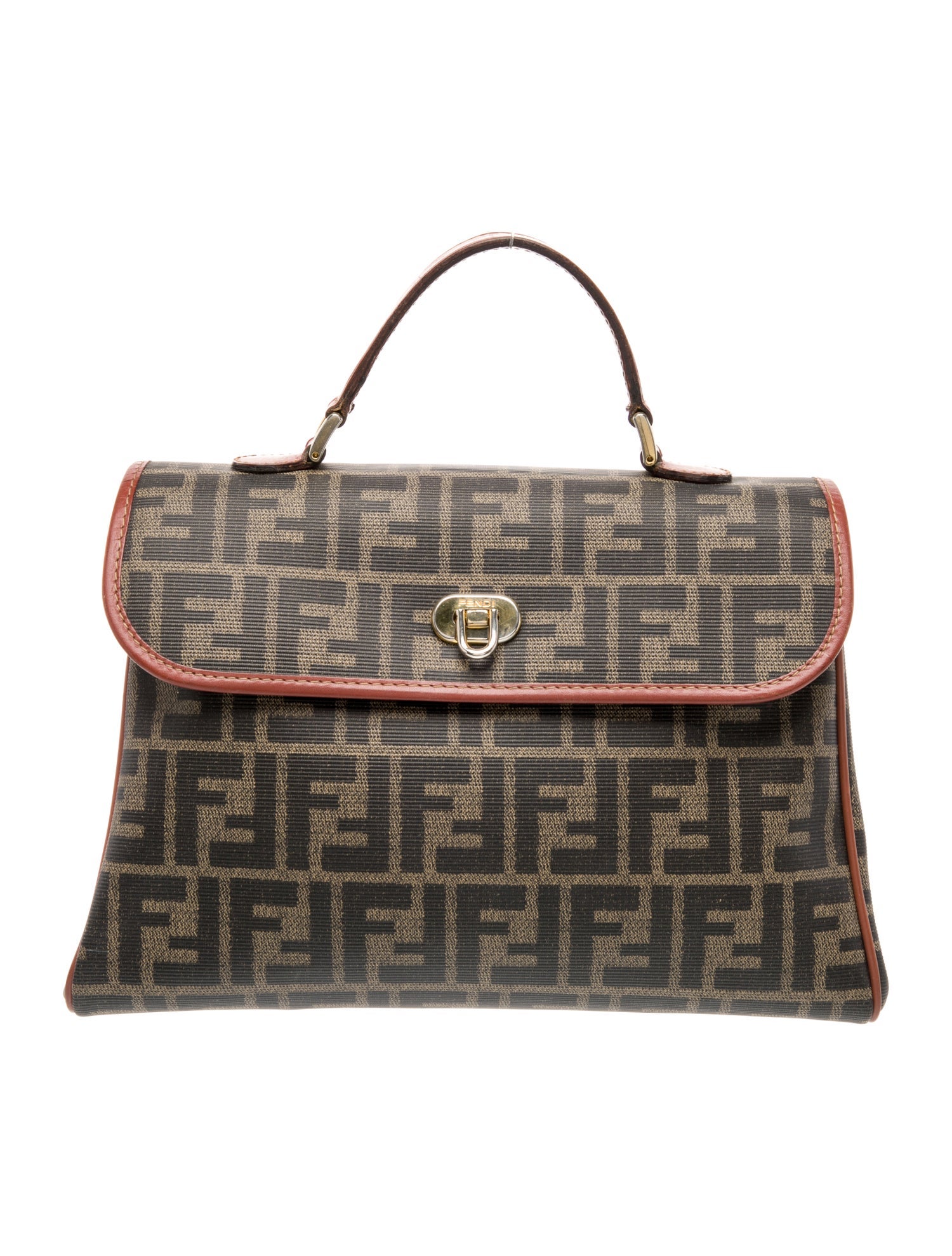 Fendi Zucca FF Top Handle Bag Vintage