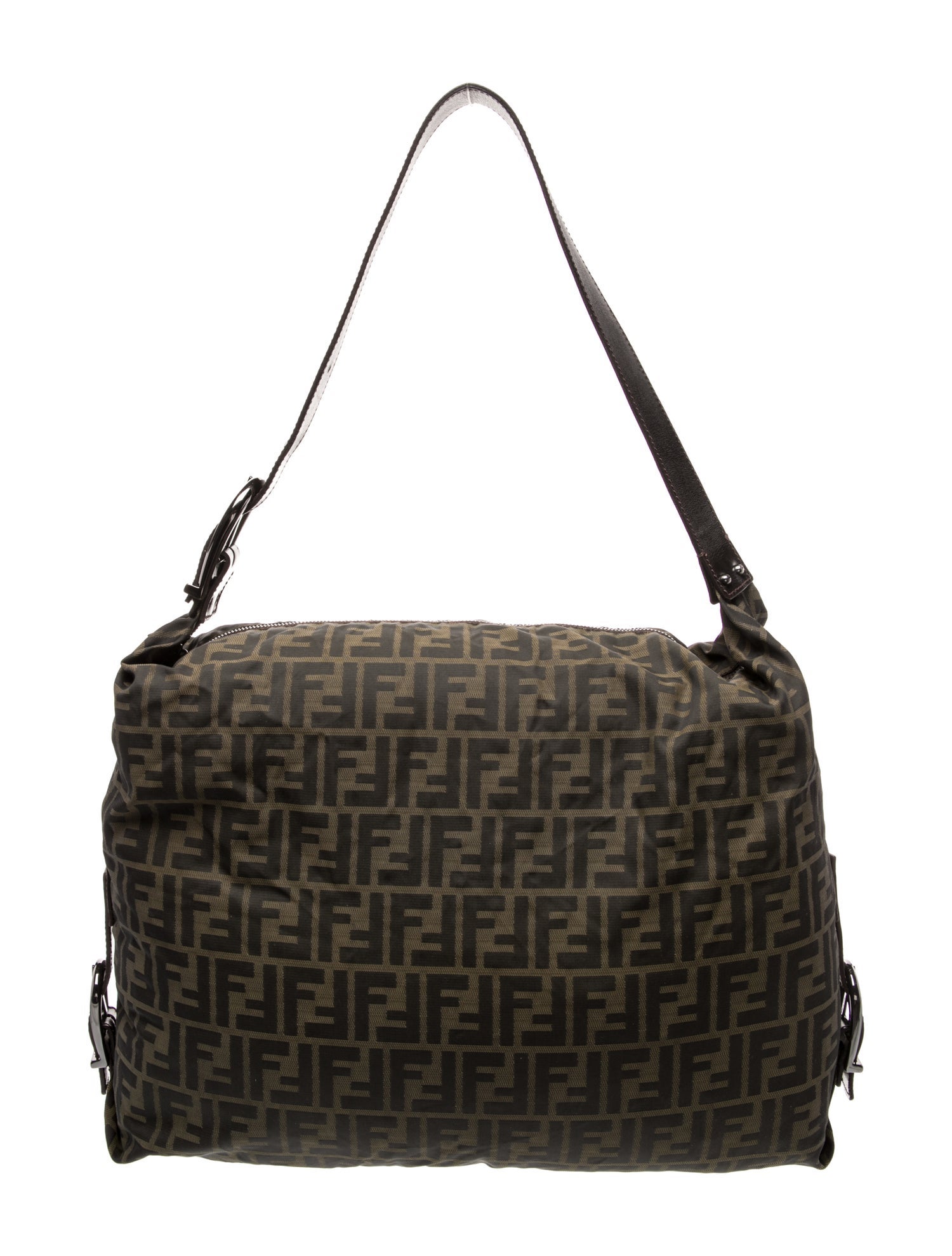 Fendi Zucca FF Messenger Bag Vintage