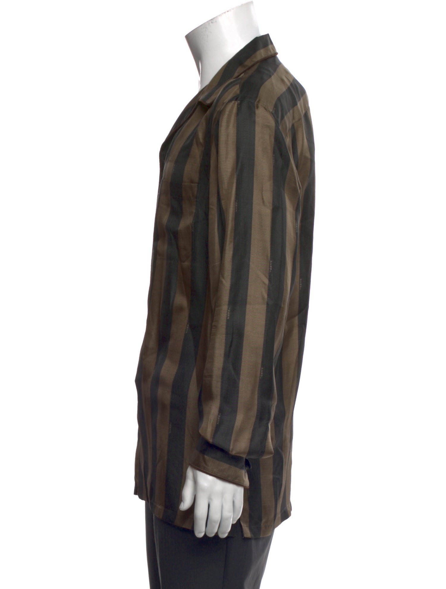 Fendi Silk Striped Shirt