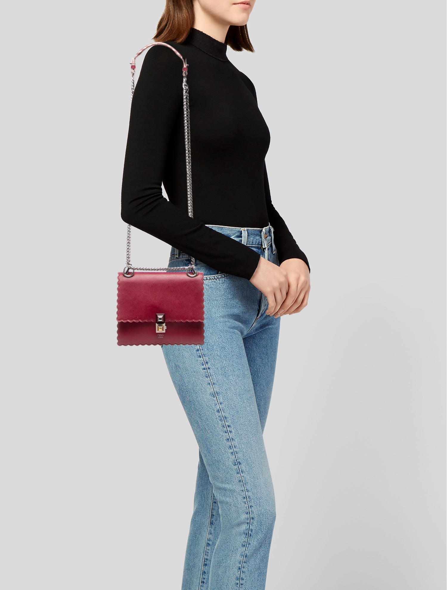 Fendi Leather Kan I Small