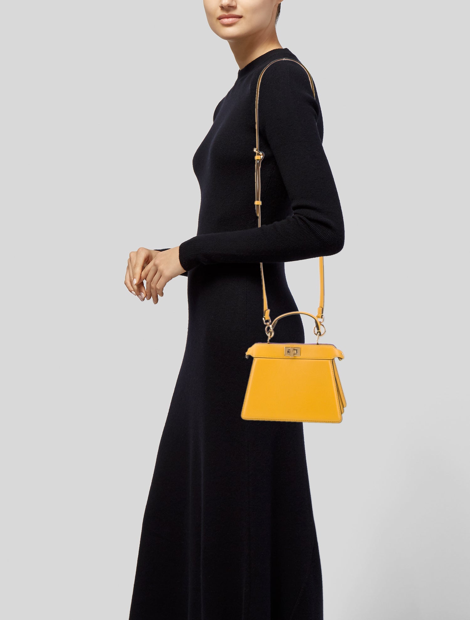 Fendi Leather Peekaboo Petite