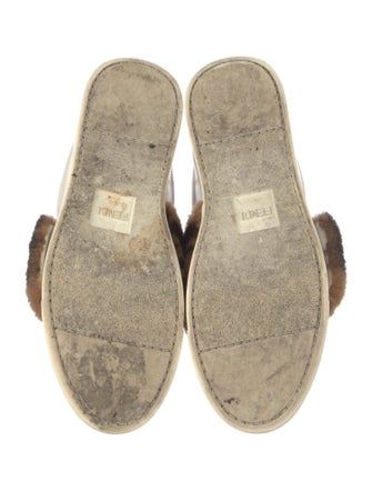 Fendi Zucca FF Logo Leather Sneakers