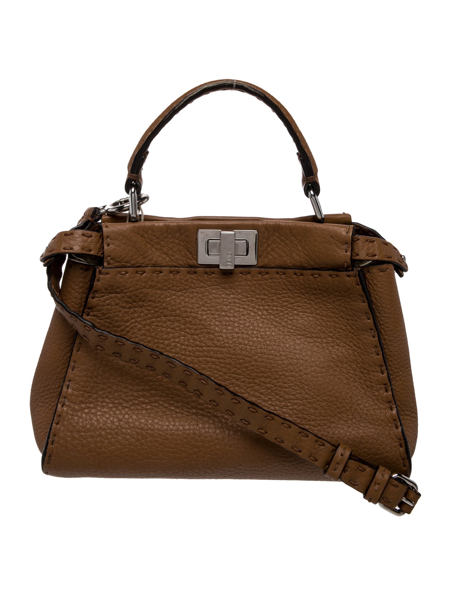 Fendi Leather Peekaboo Mini