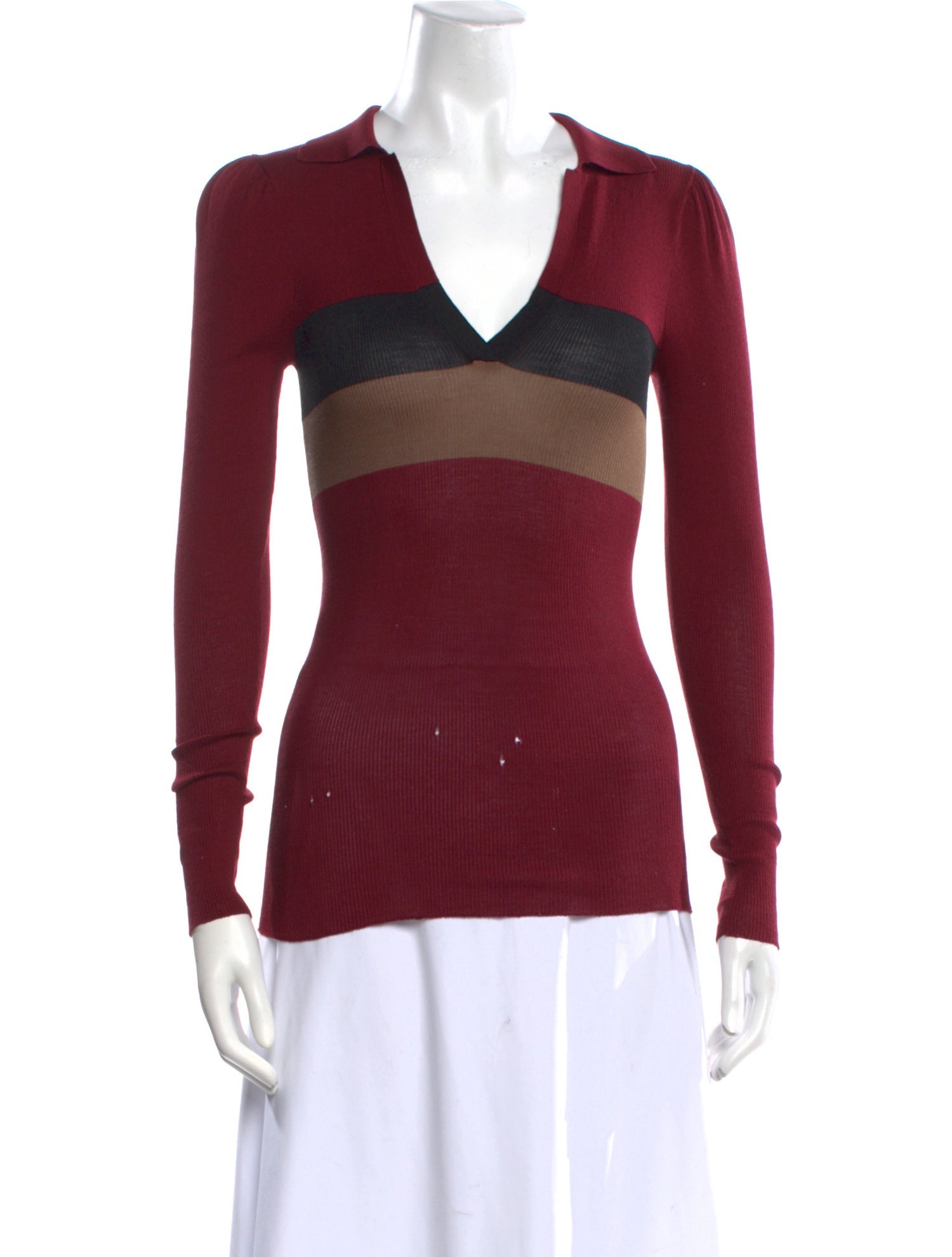 Fendi Silk Striped Sweater