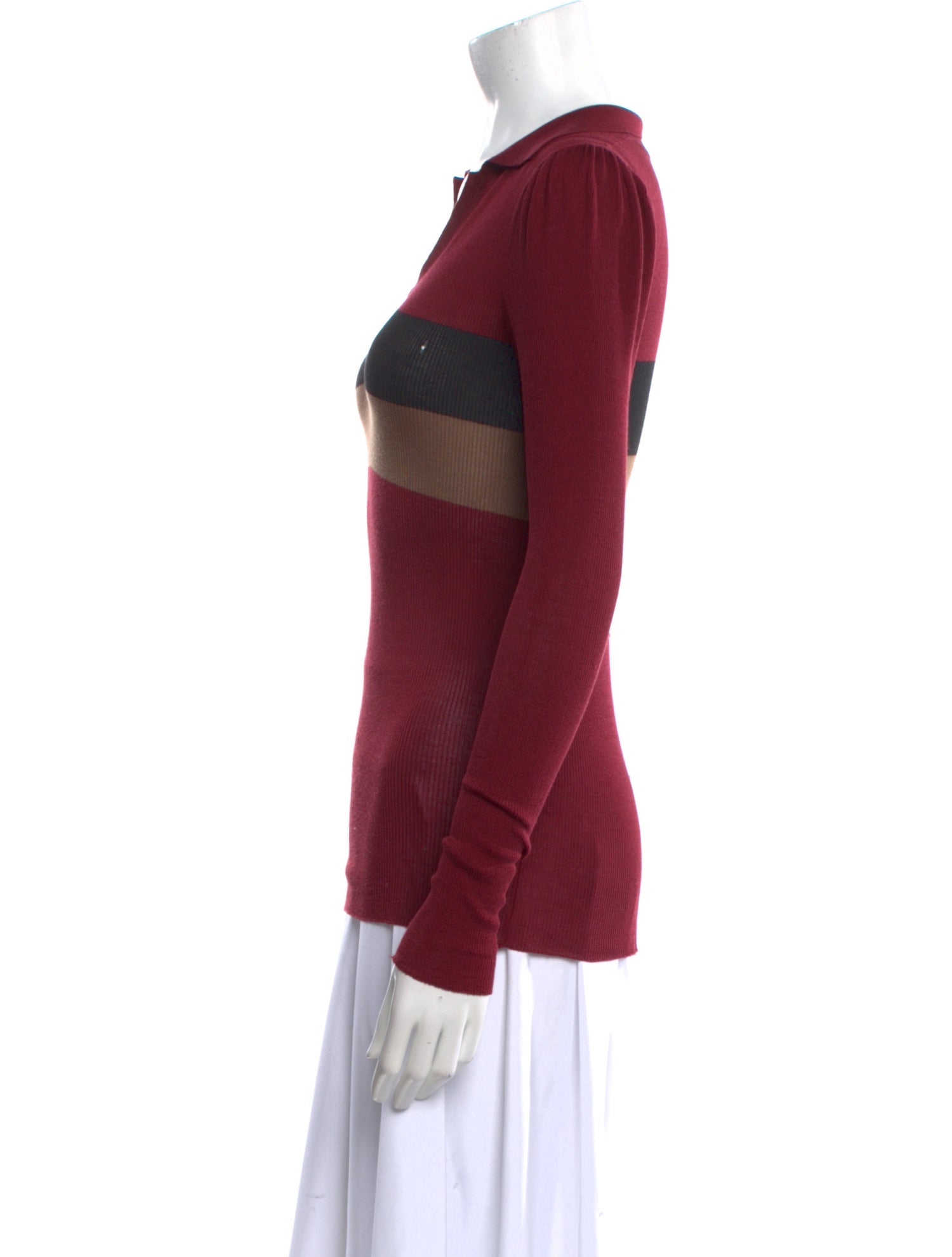 Fendi Silk Striped Sweater