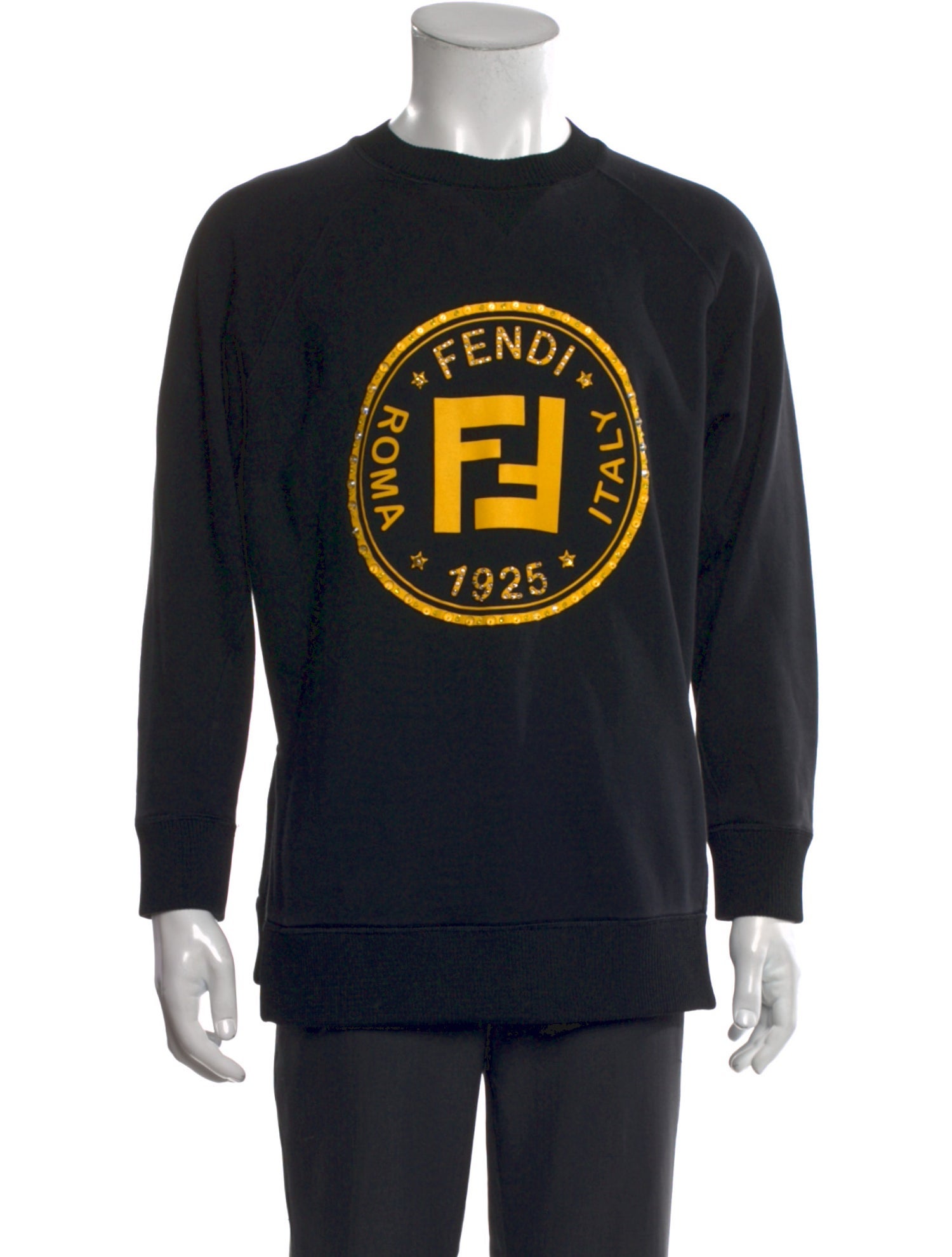 Fendi Zucca FF Logo Graphic Print Pullover
