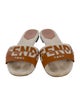 Fendi Canvas Printed Slides