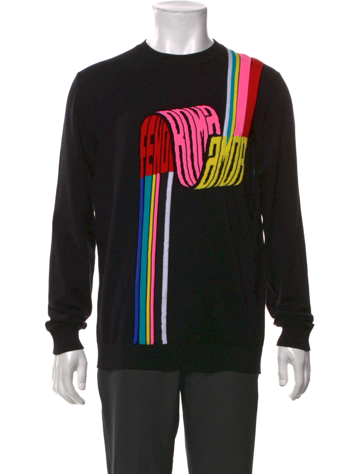 Fendi Zucca FF Logo Graphic Print Pullover