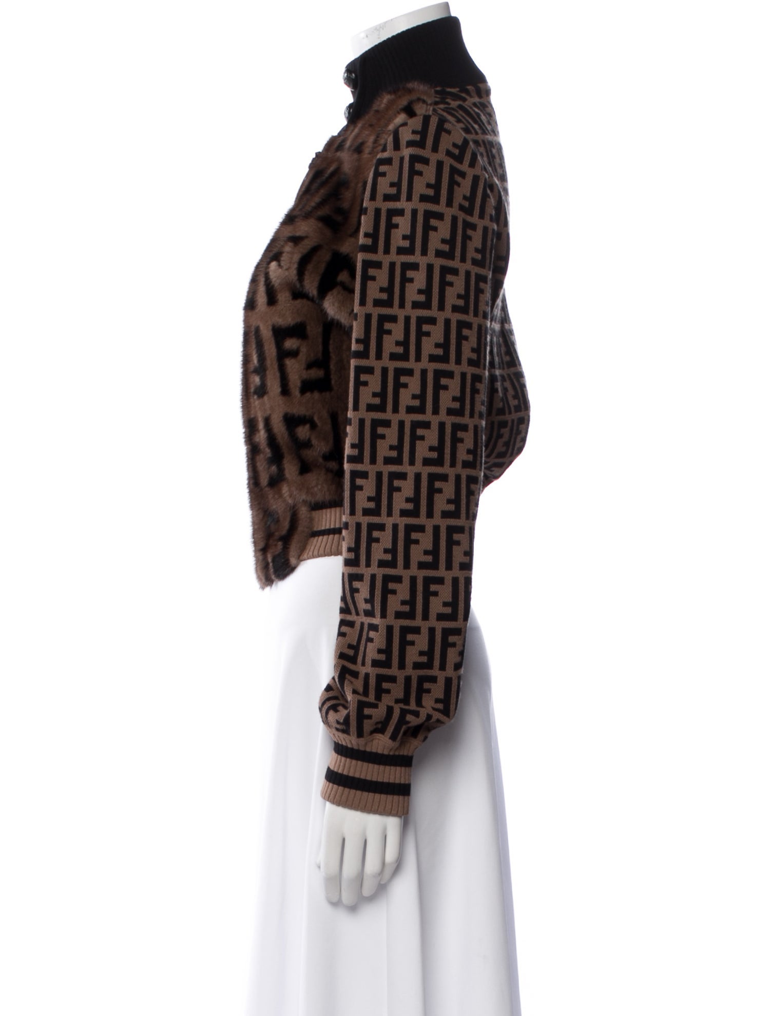 Fendi Mink Printed Fur Jacket