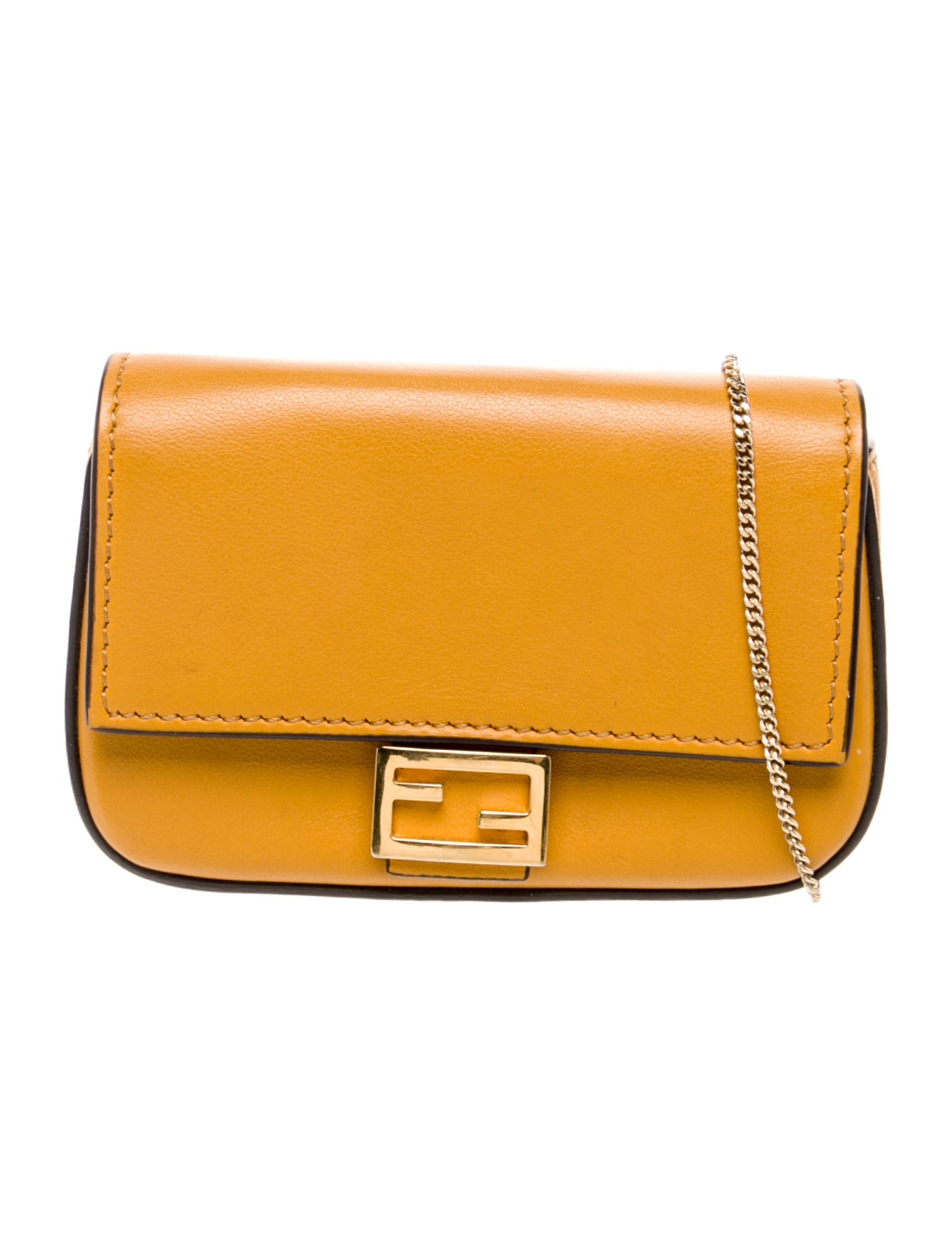 Fendi Leather Baguette Nano