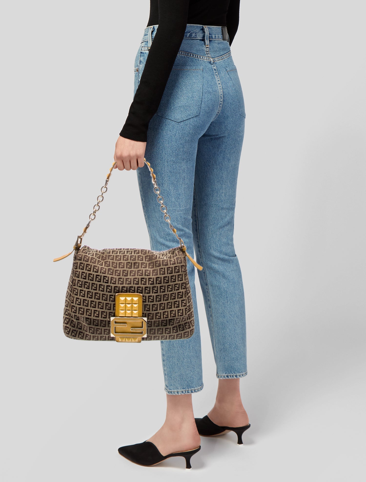 Fendi Zucca FF Shoulder Bag