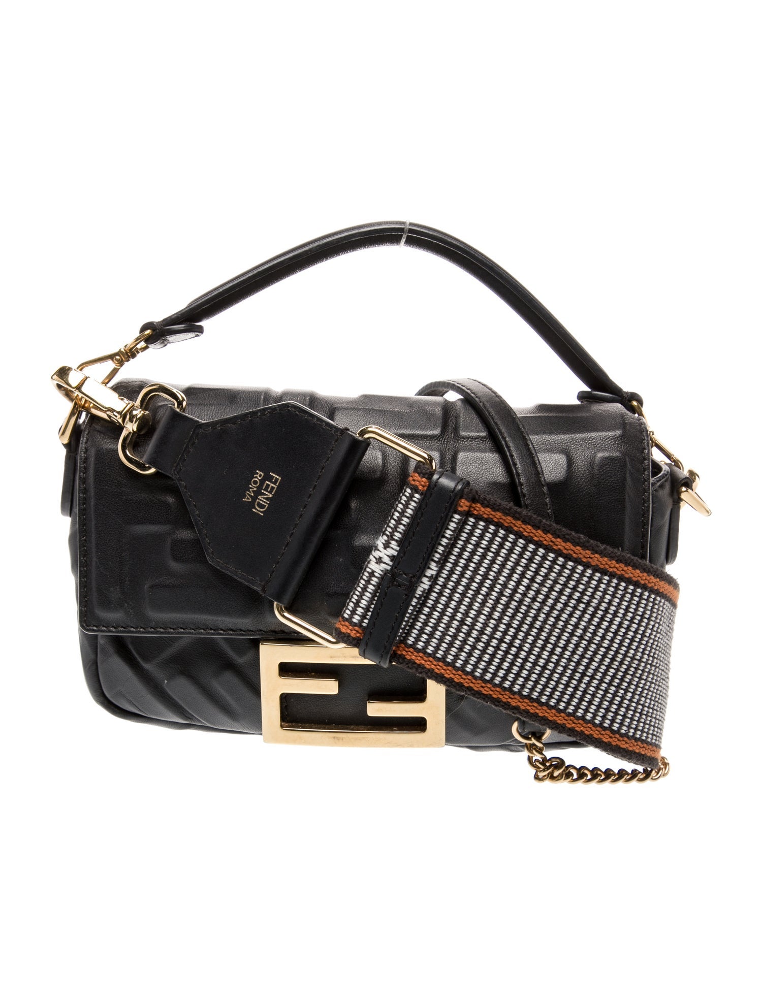 Fendi Zucca FF Shoulder Bag Medium