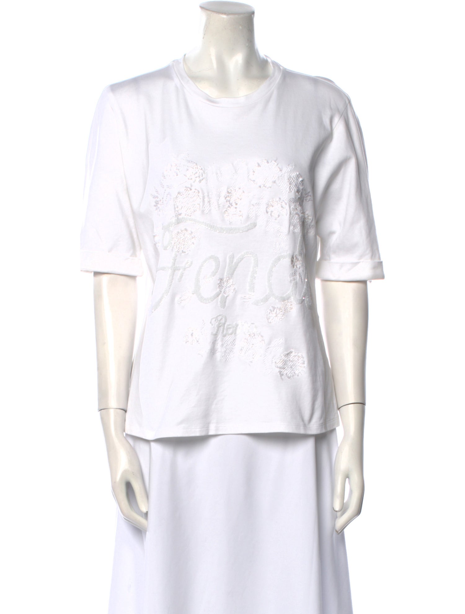 Fendi Crew Neck Short Sleeve T-Shirt