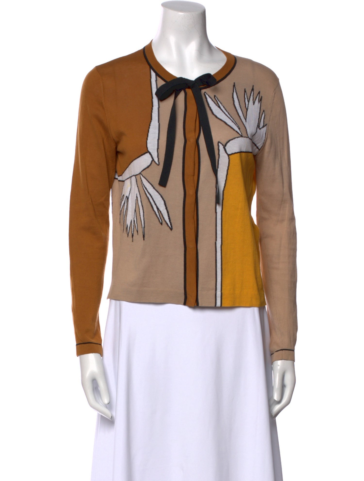 Fendi Printed Scoop Neck Sweater w/ Tags