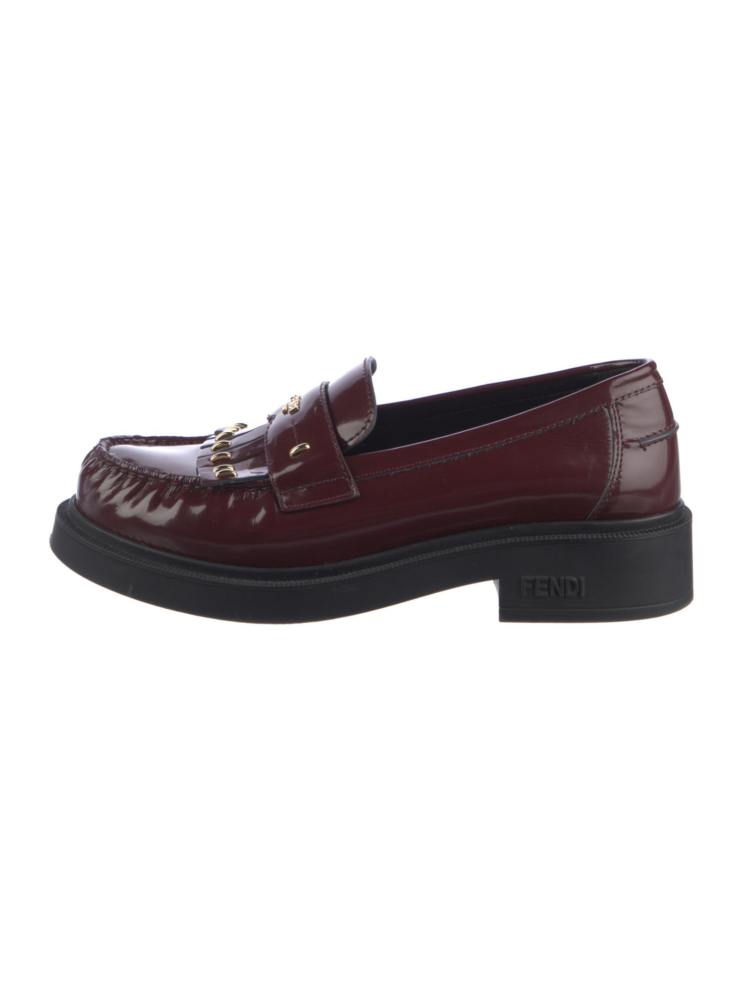 Fendi Patent Leather Loafers