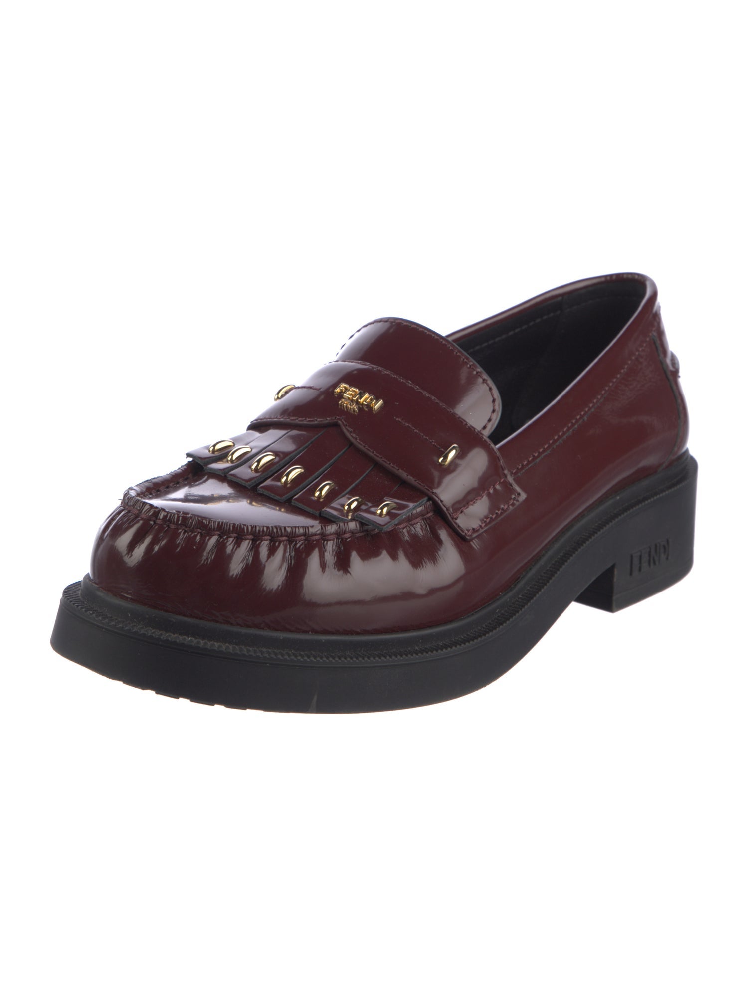 Fendi Patent Leather Loafers