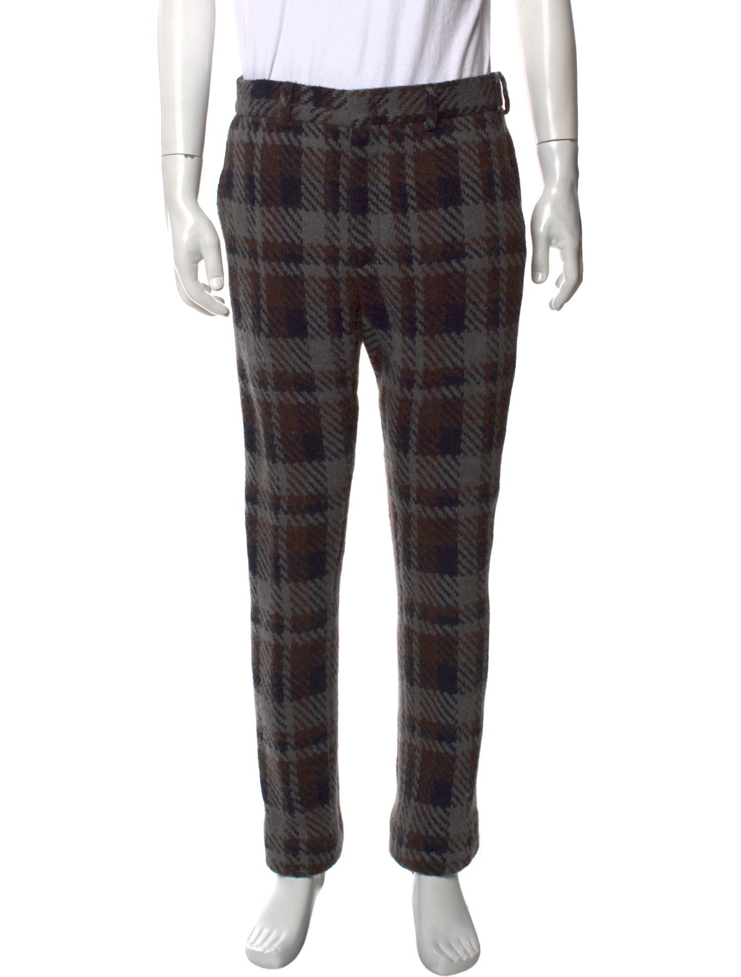 Fendi Plaid Print Pants