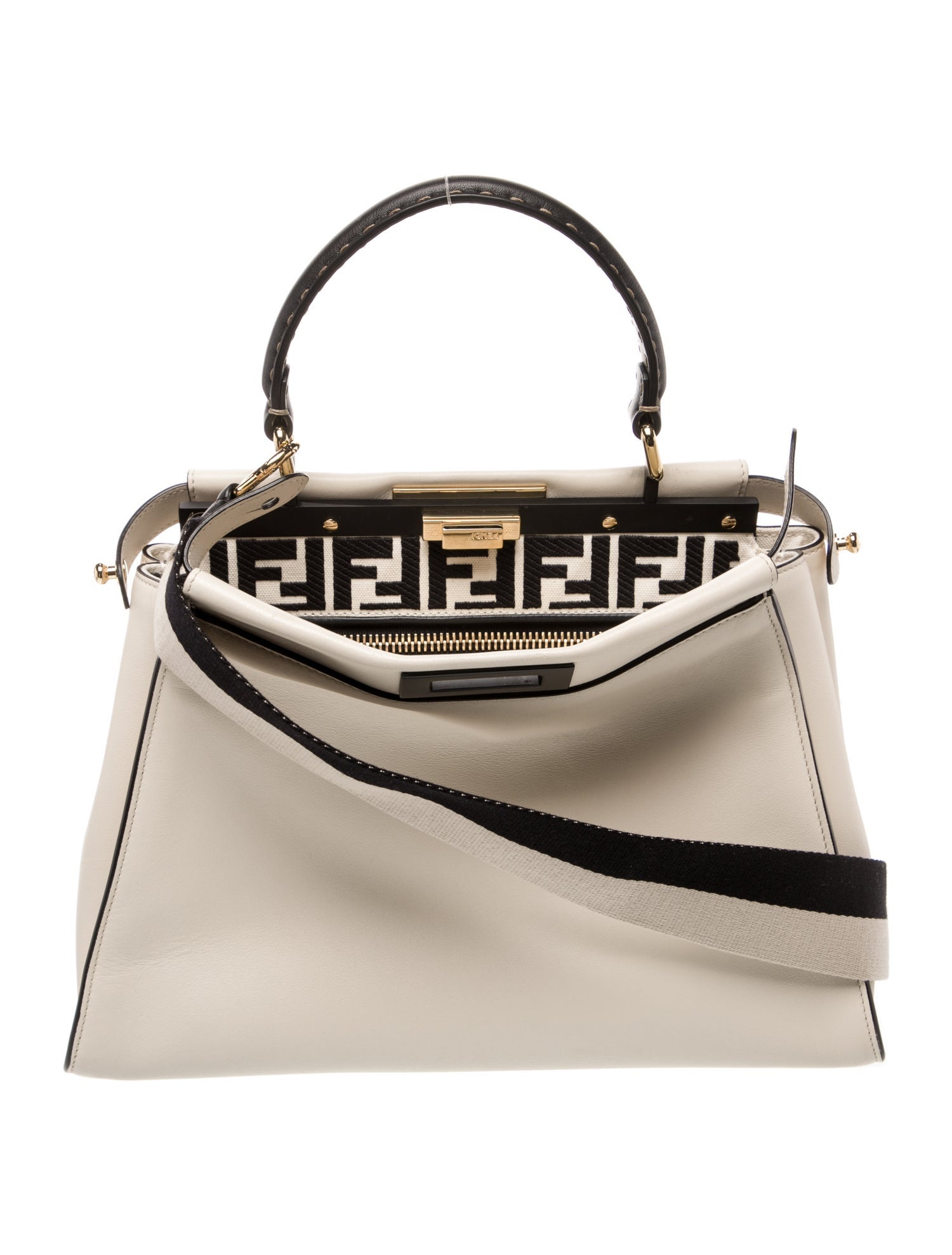 Fendi Leather Peekaboo Medium