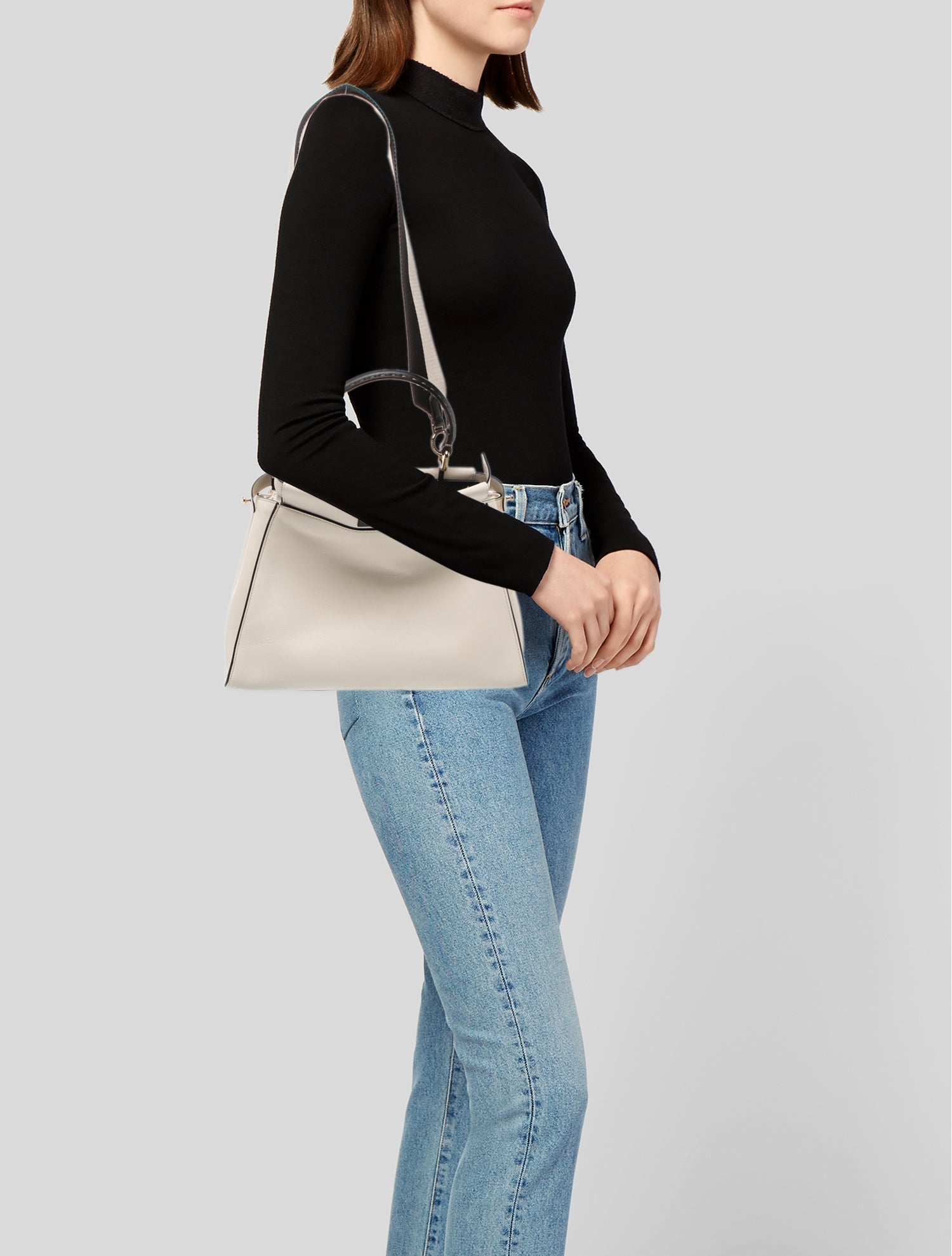 Fendi Leather Peekaboo Medium