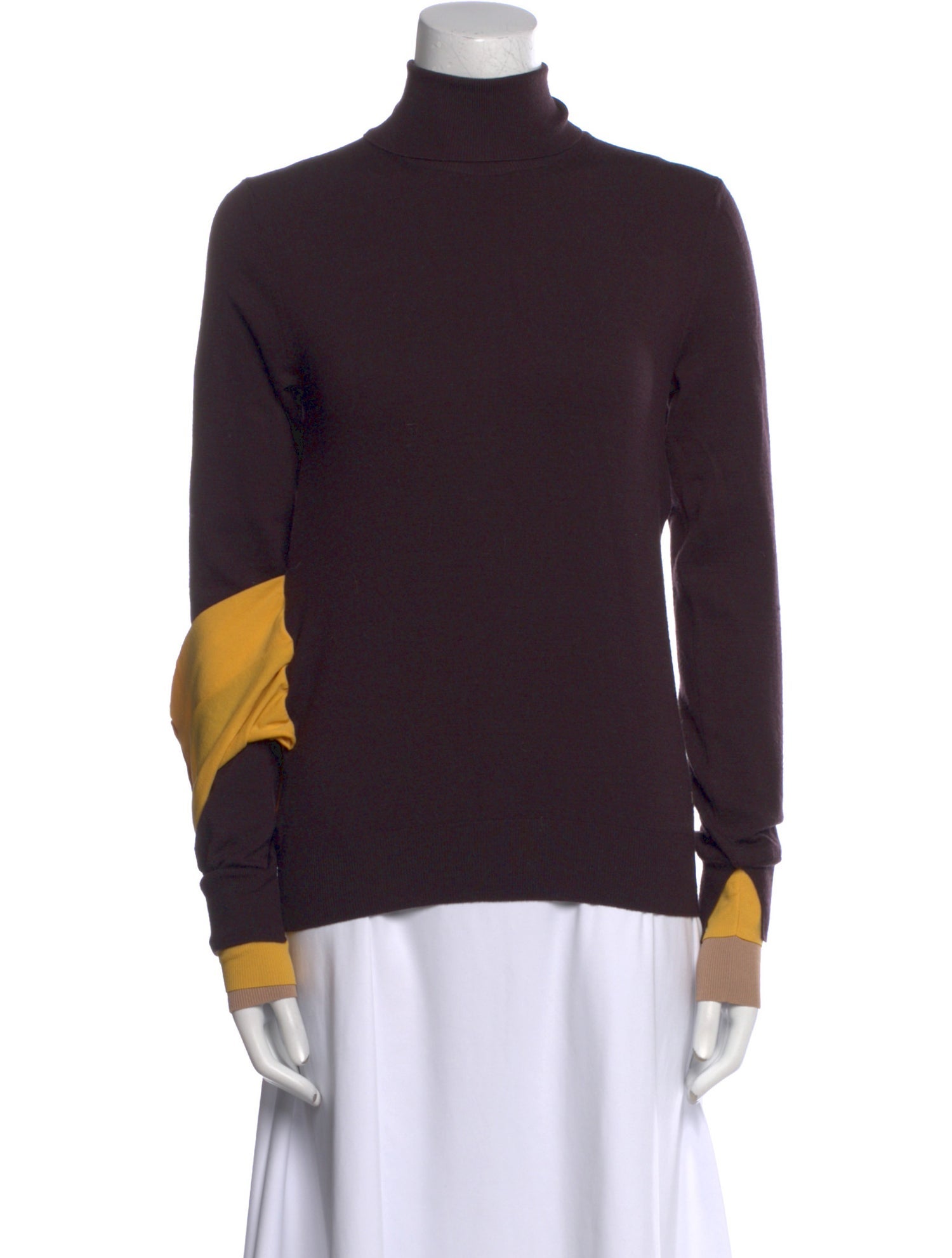Fendi Wool Colorblock Pattern Sweater