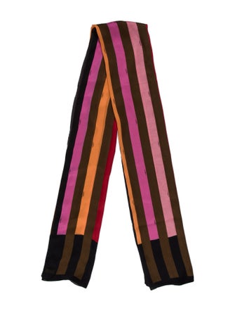 Fendi Silk Striped Scarf