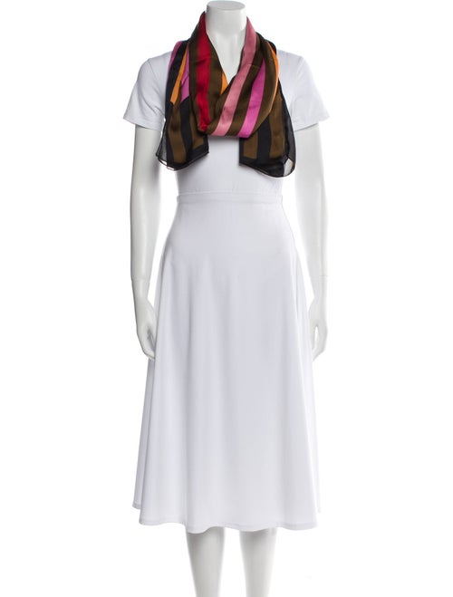 Fendi Silk Striped Scarf