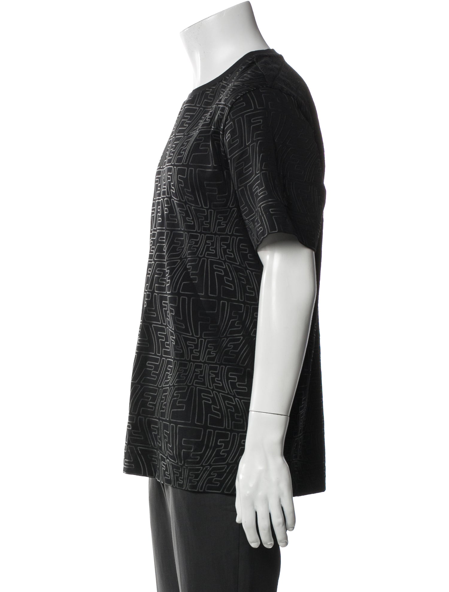 Fendi Printed Crew Neck T-Shirt