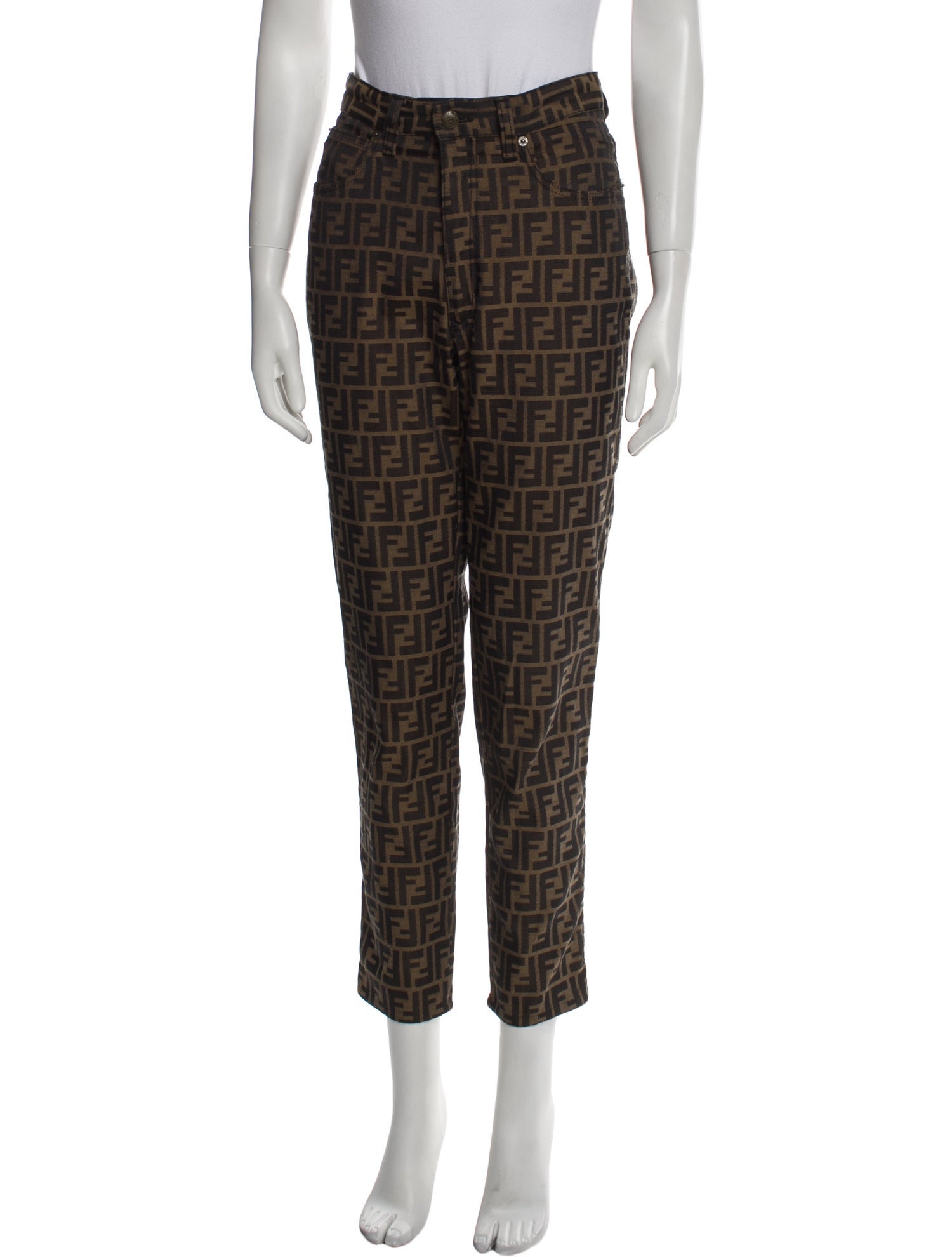 Fendi Vintage Straight Leg Pants