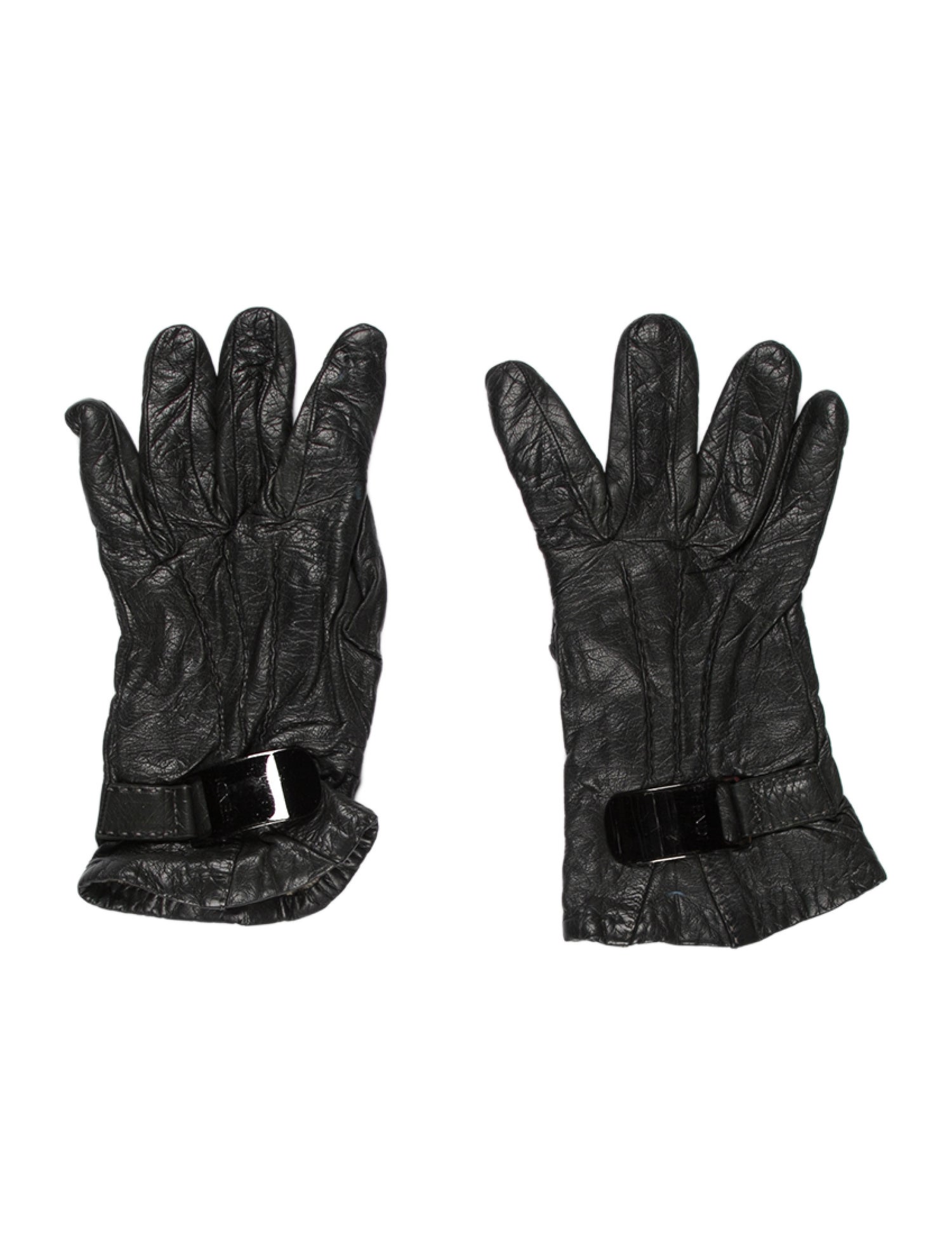 Fendi Leather Gloves