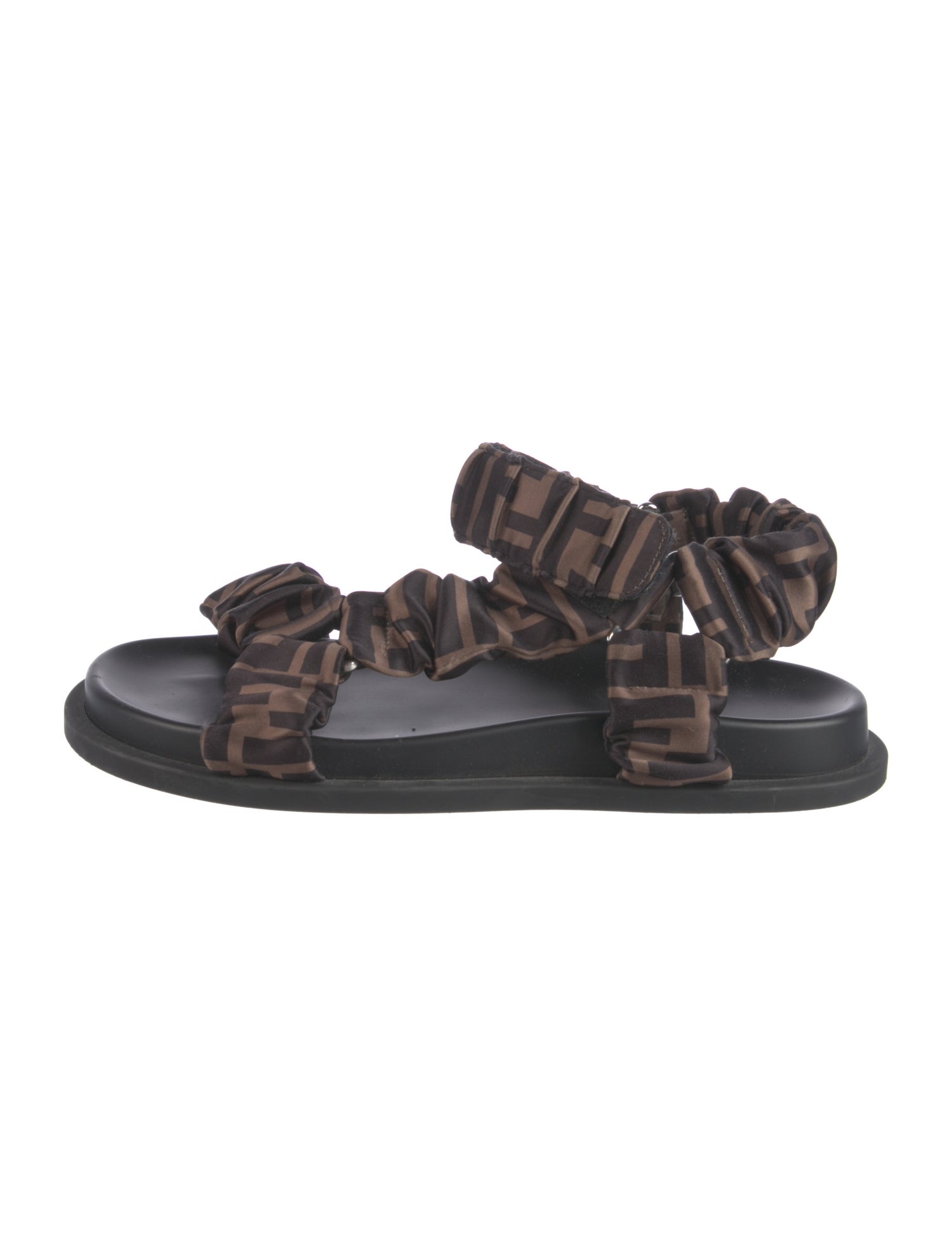 Fendi Zucca FF Logo Printed Sandals
