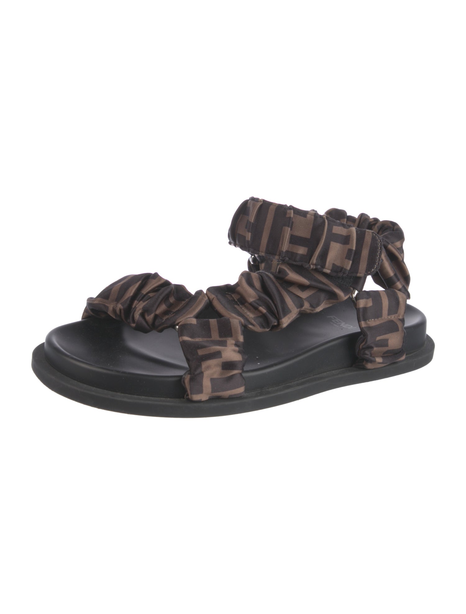 Fendi Zucca FF Logo Printed Sandals