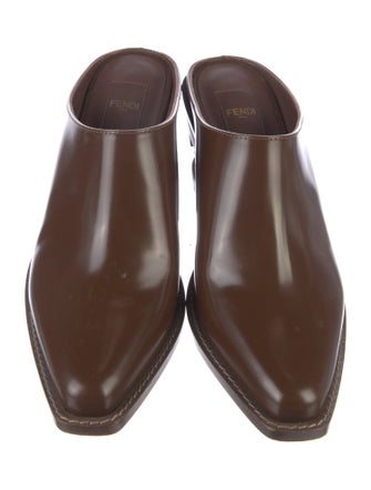 Fendi Leather Mules