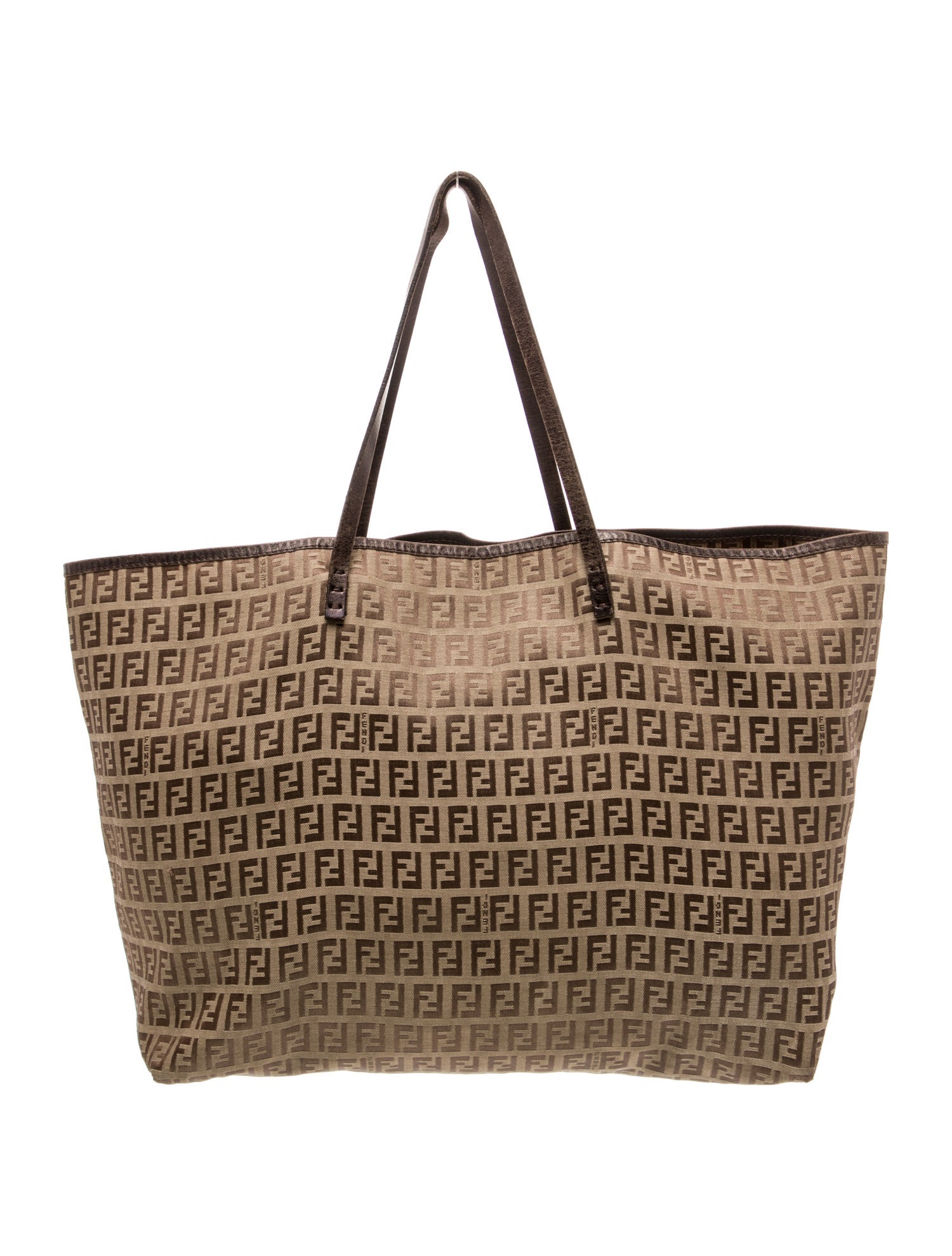 Fendi Zucchino FF Roll Tote Vintage