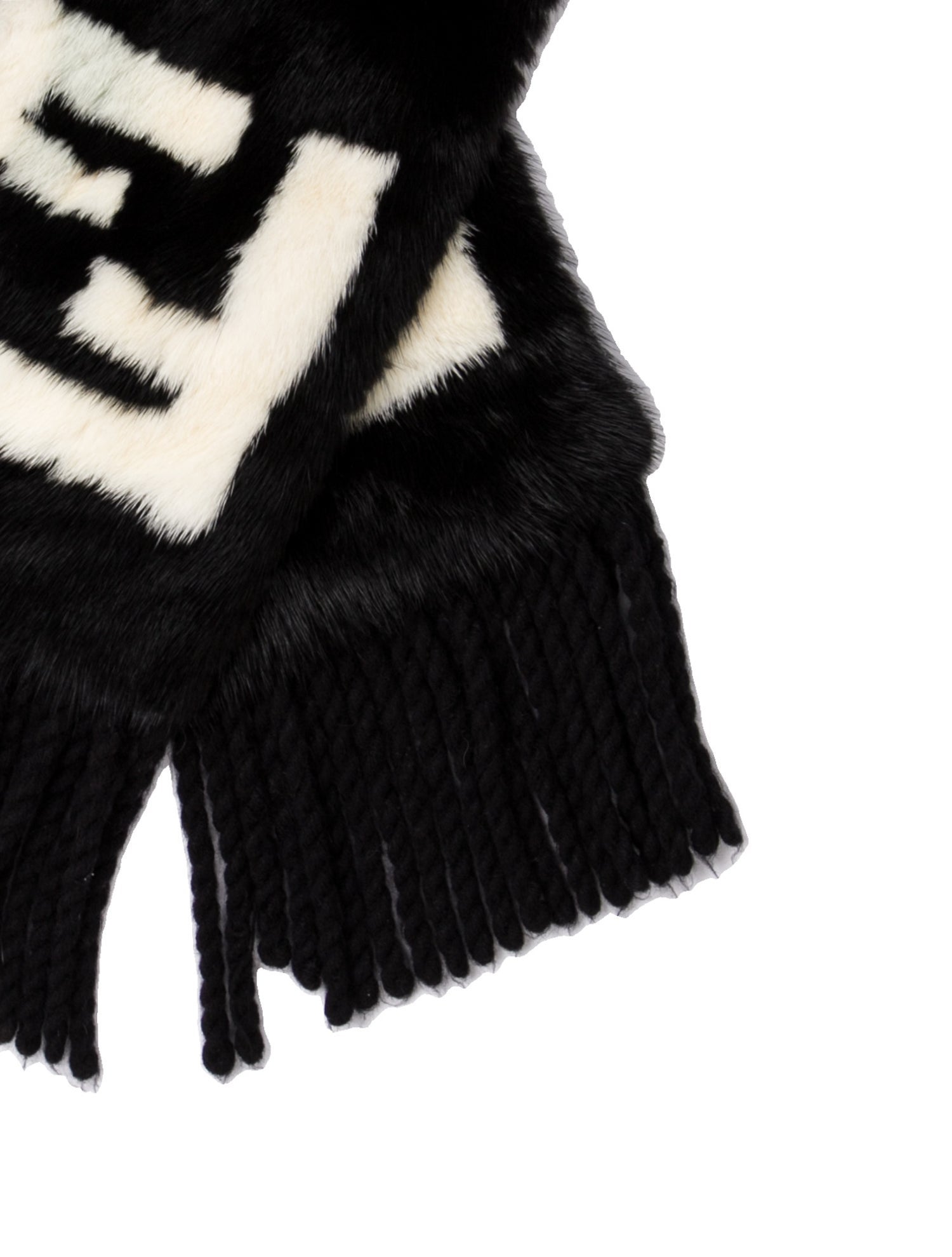 Fendi Mink Printed Scarf