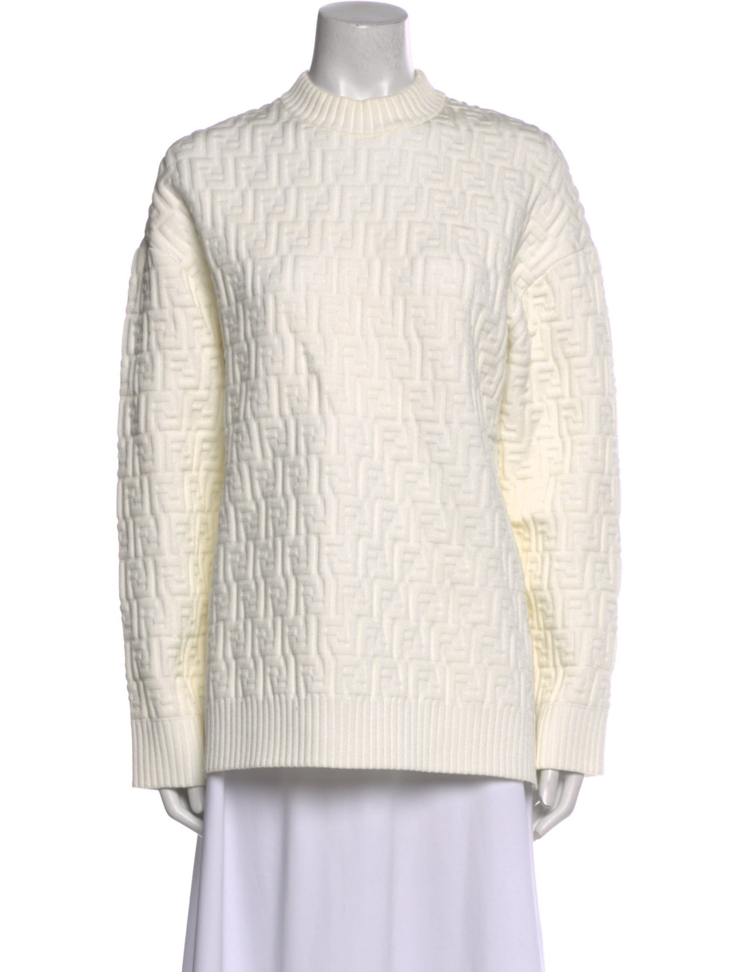Fendi Mock Neck Sweater