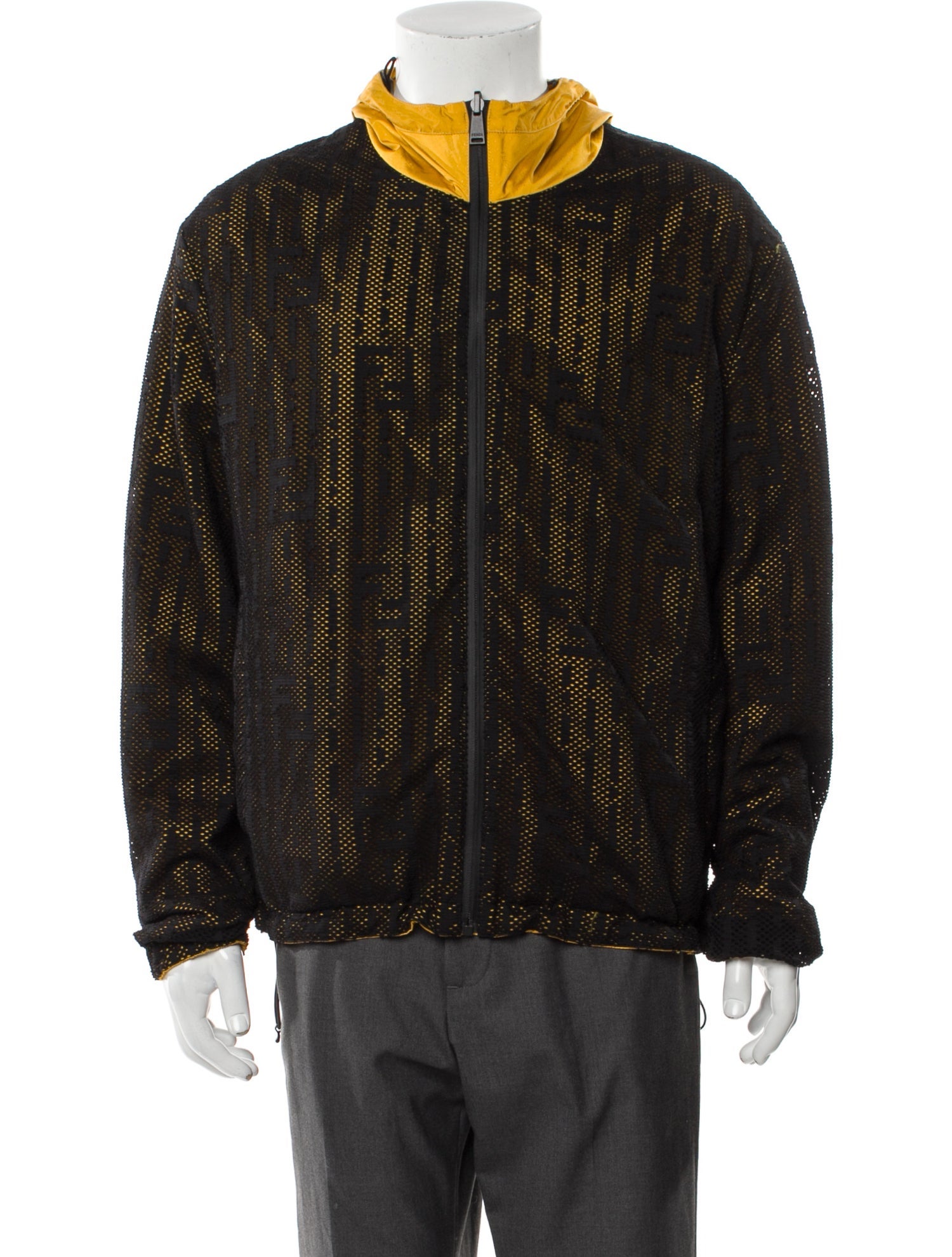 Fendi Animal Print Moto Jacket