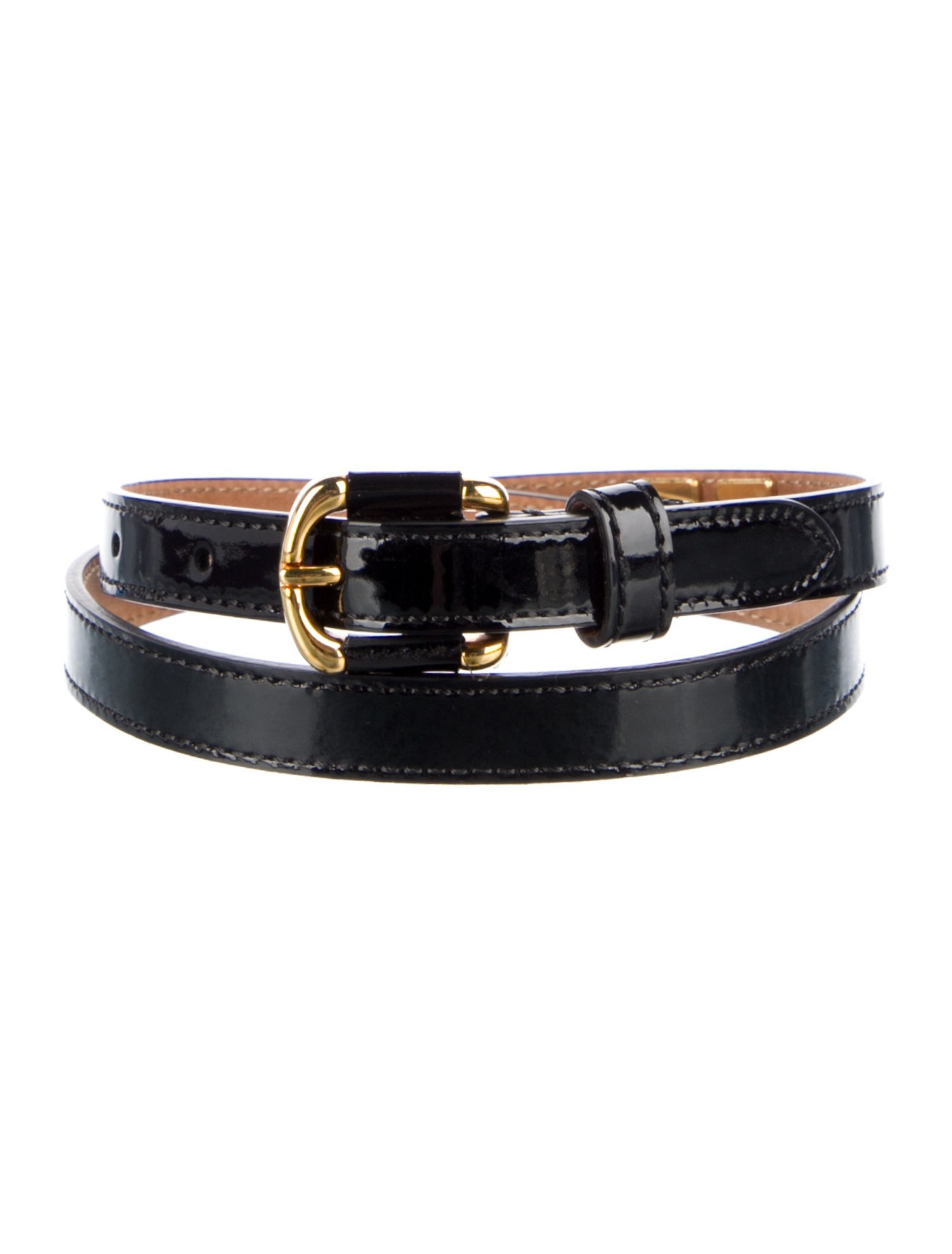 Fendi Skinny Patent Leather Belt