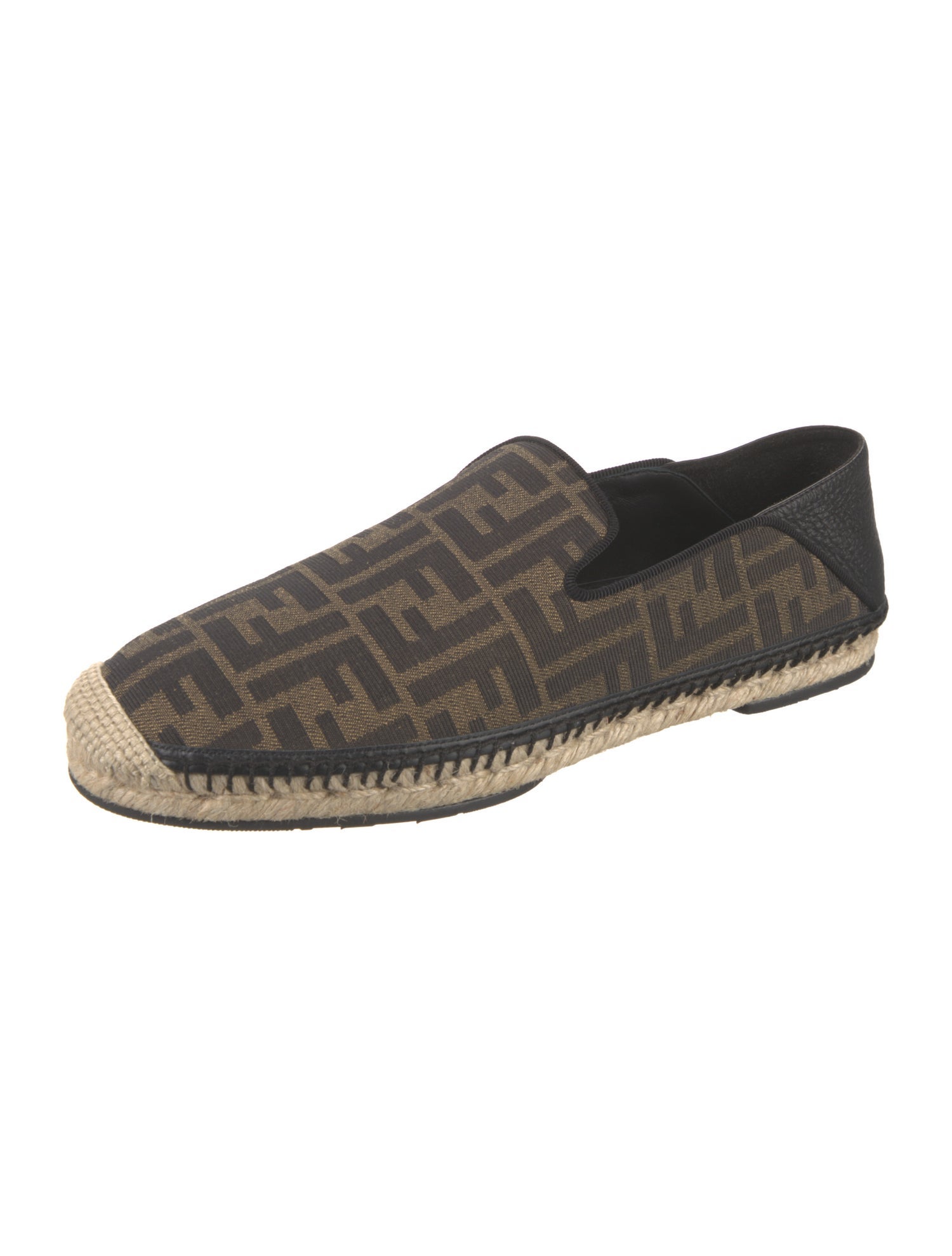 Fendi Zucca FF Logo Canvas Espadrilles