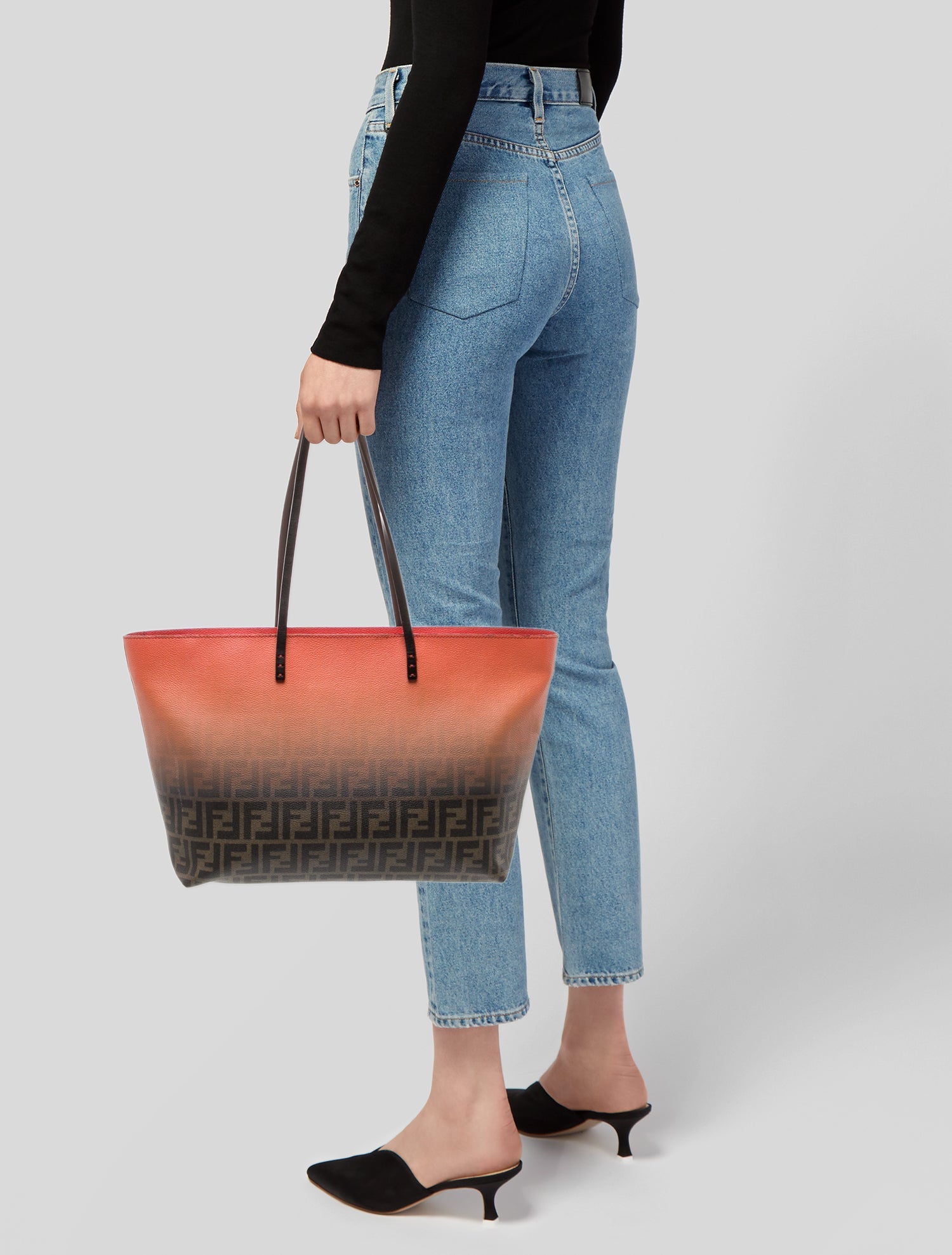 Fendi Zucca FF Roll Tote