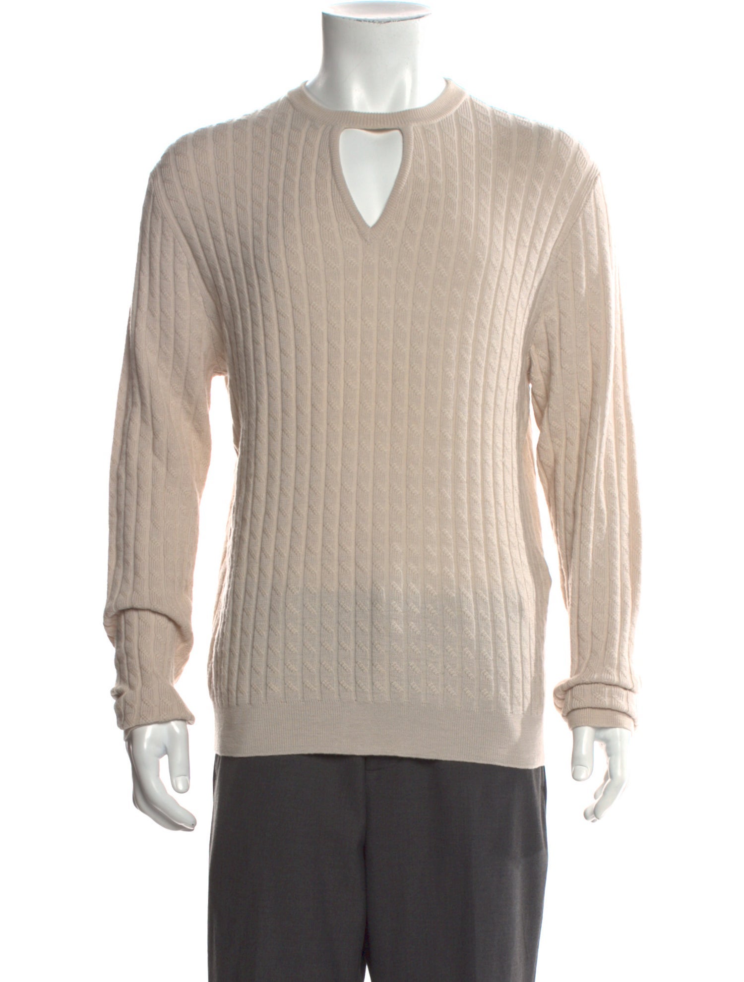 Fendi Virgin Wool Crew Neck Pullover