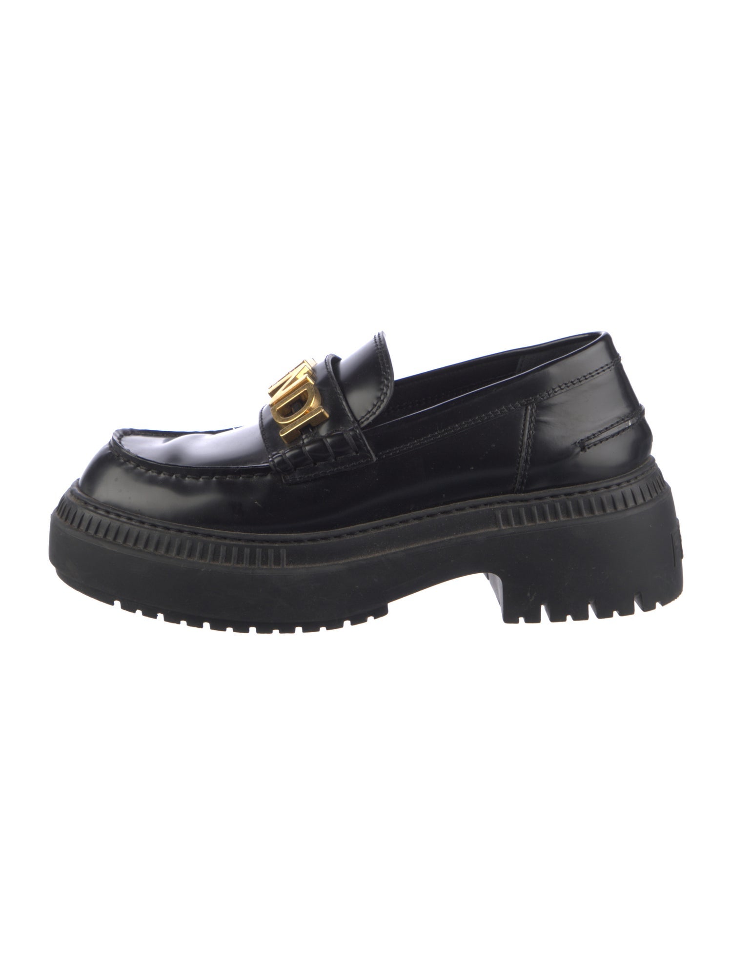 Fendi Leather Loafers