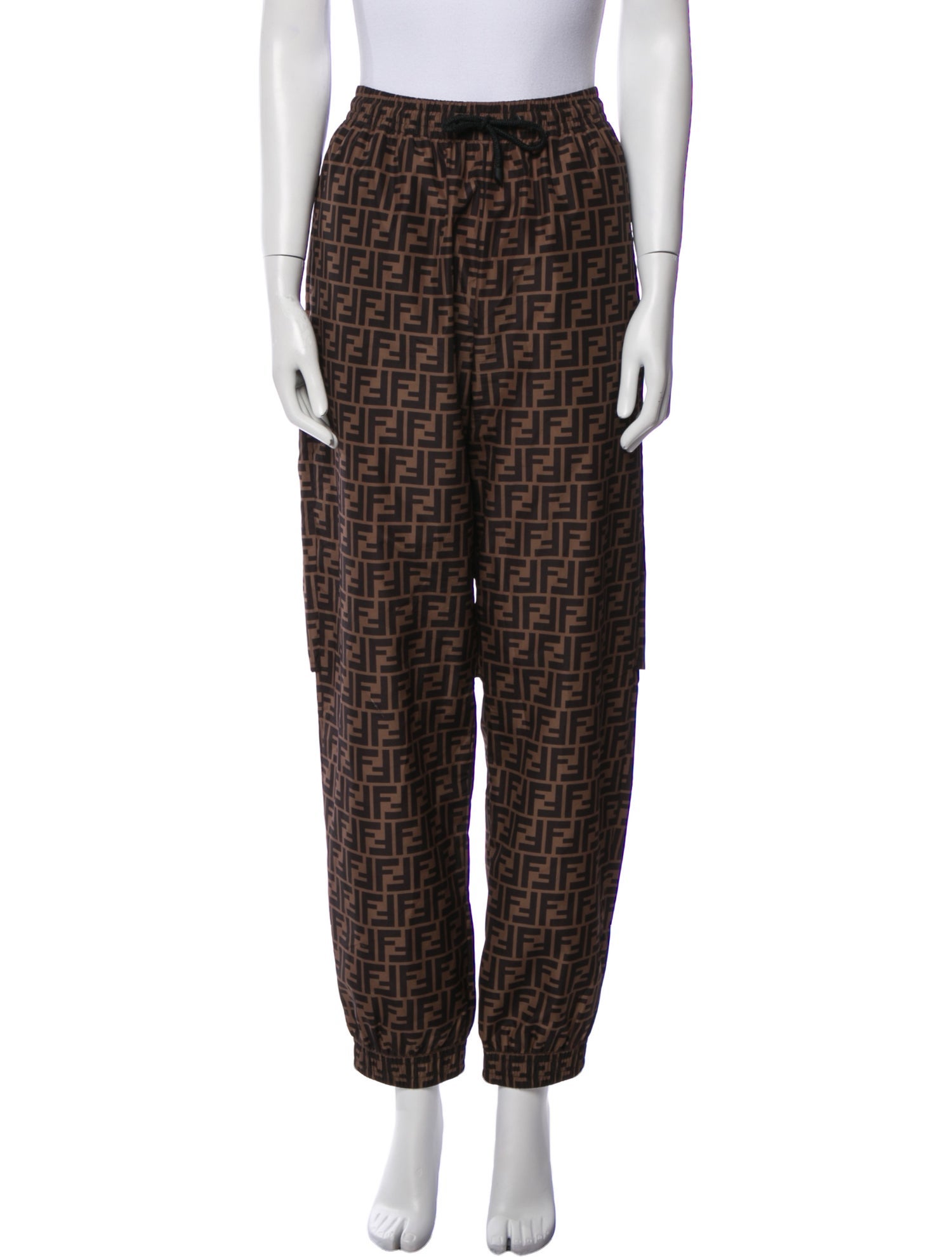 Fendi Printed Skinny Leg Pants