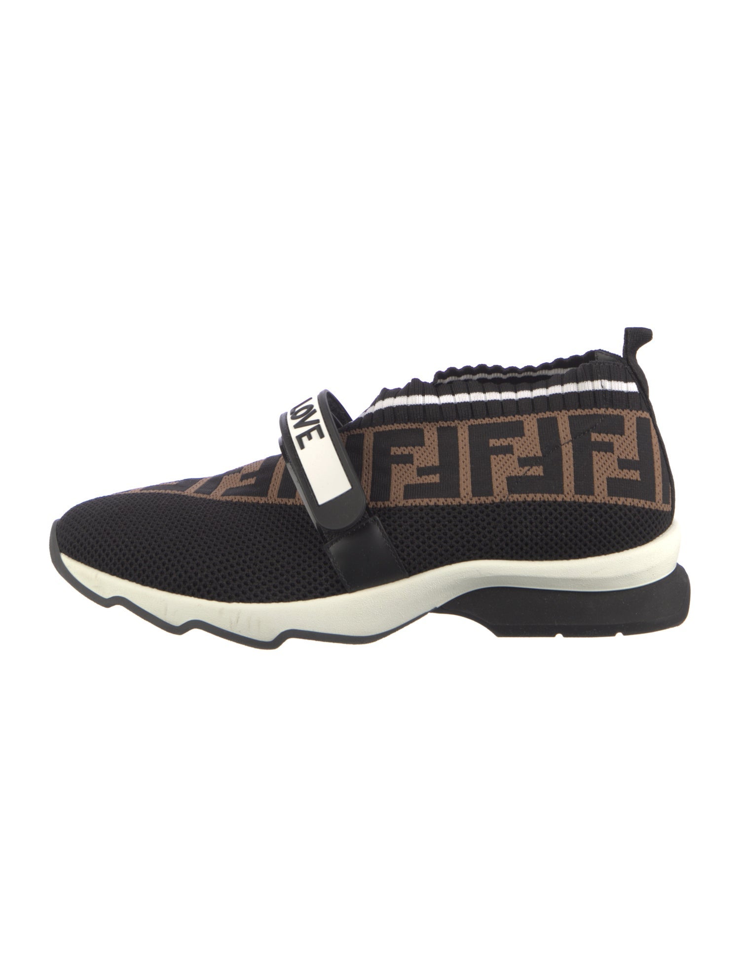 Fendi Mesh Printed Sock Sneakers