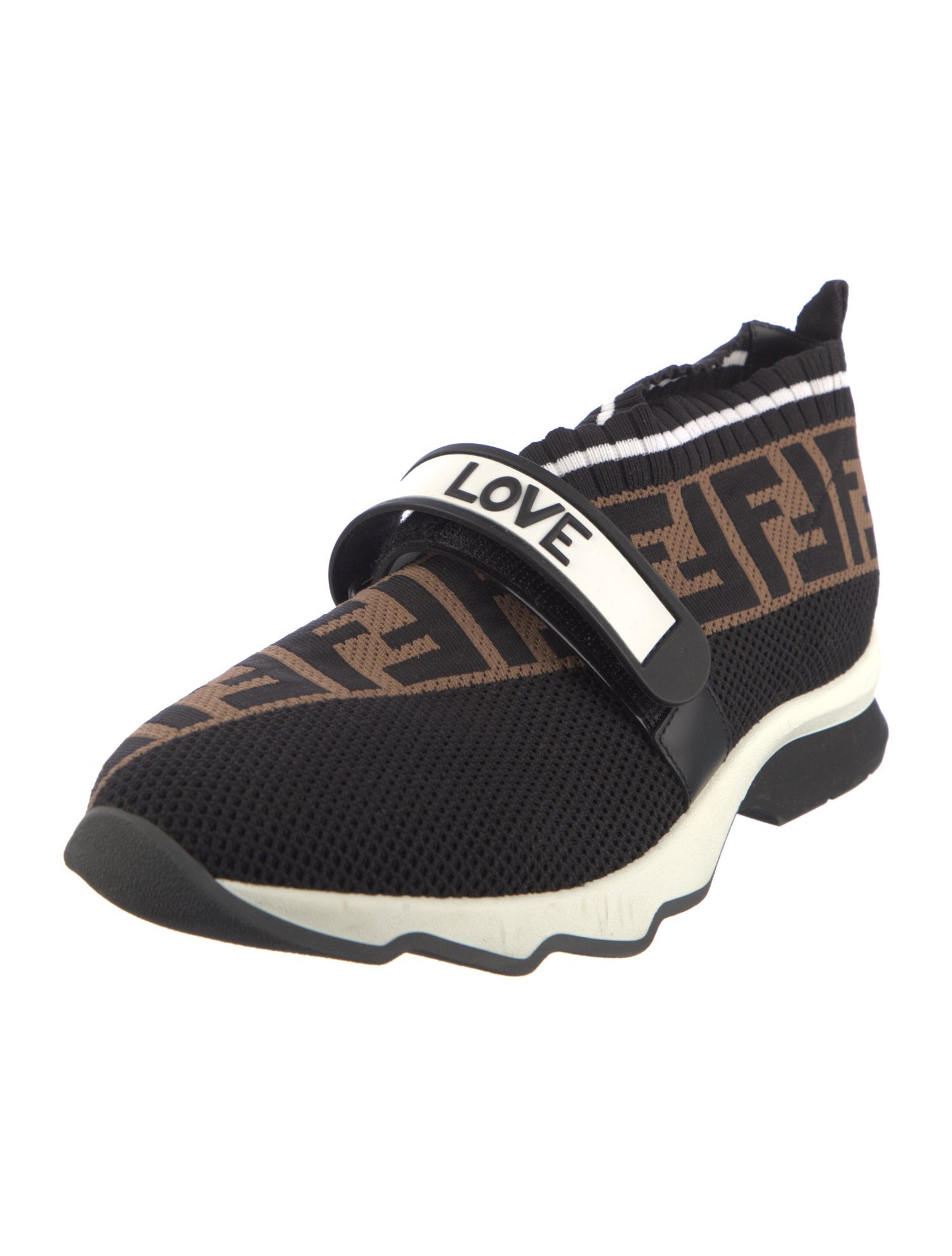 Fendi Mesh Printed Sock Sneakers