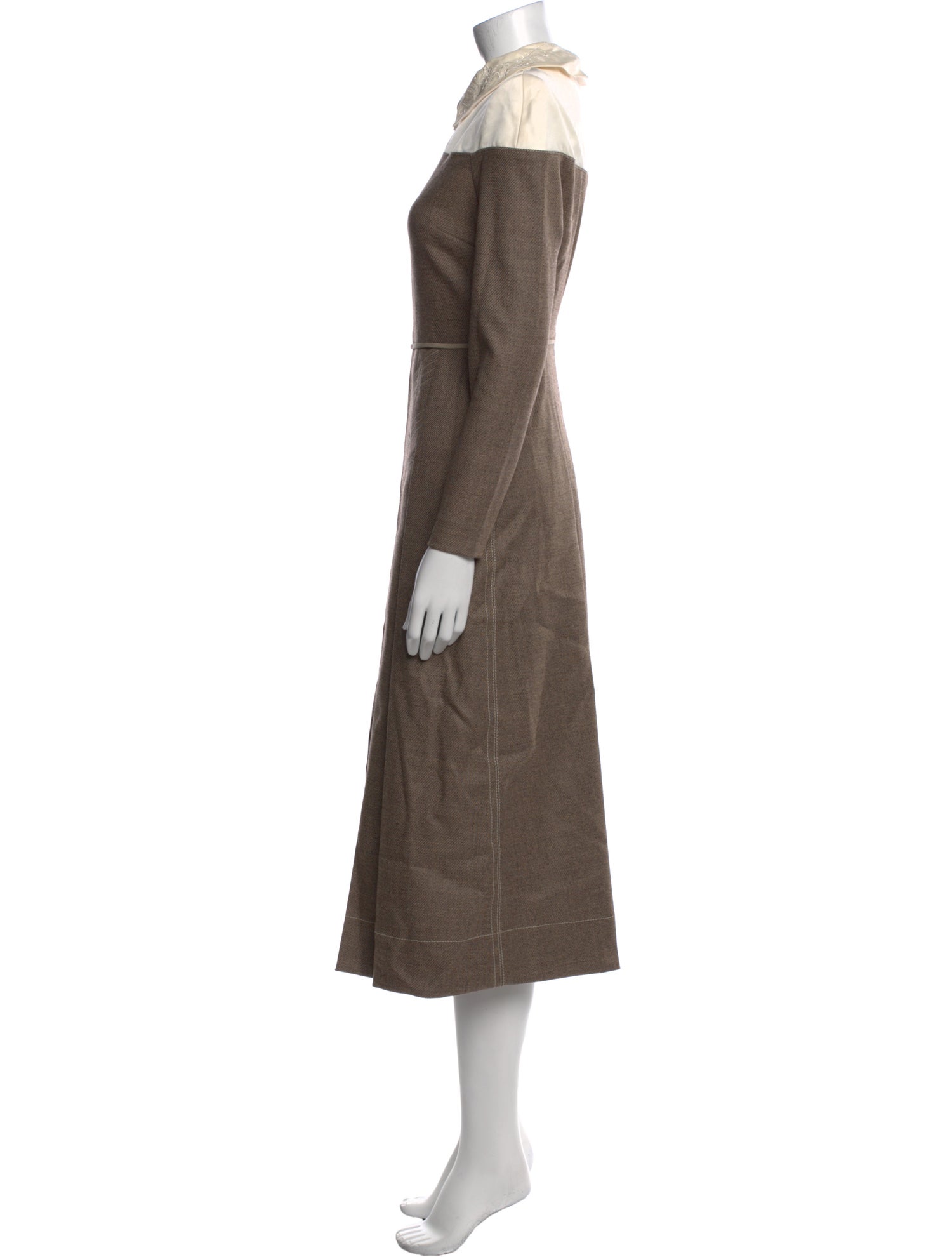 Fendi Virgin Wool Midi Length Dress